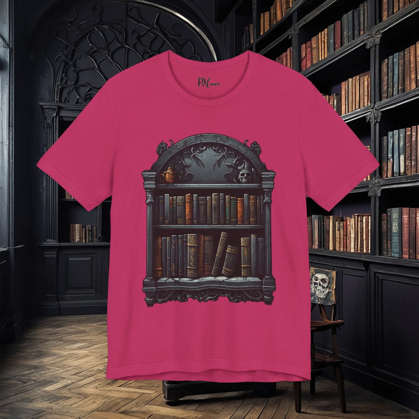 Wall Bookshelf Tee (Bella Canvas 3001)