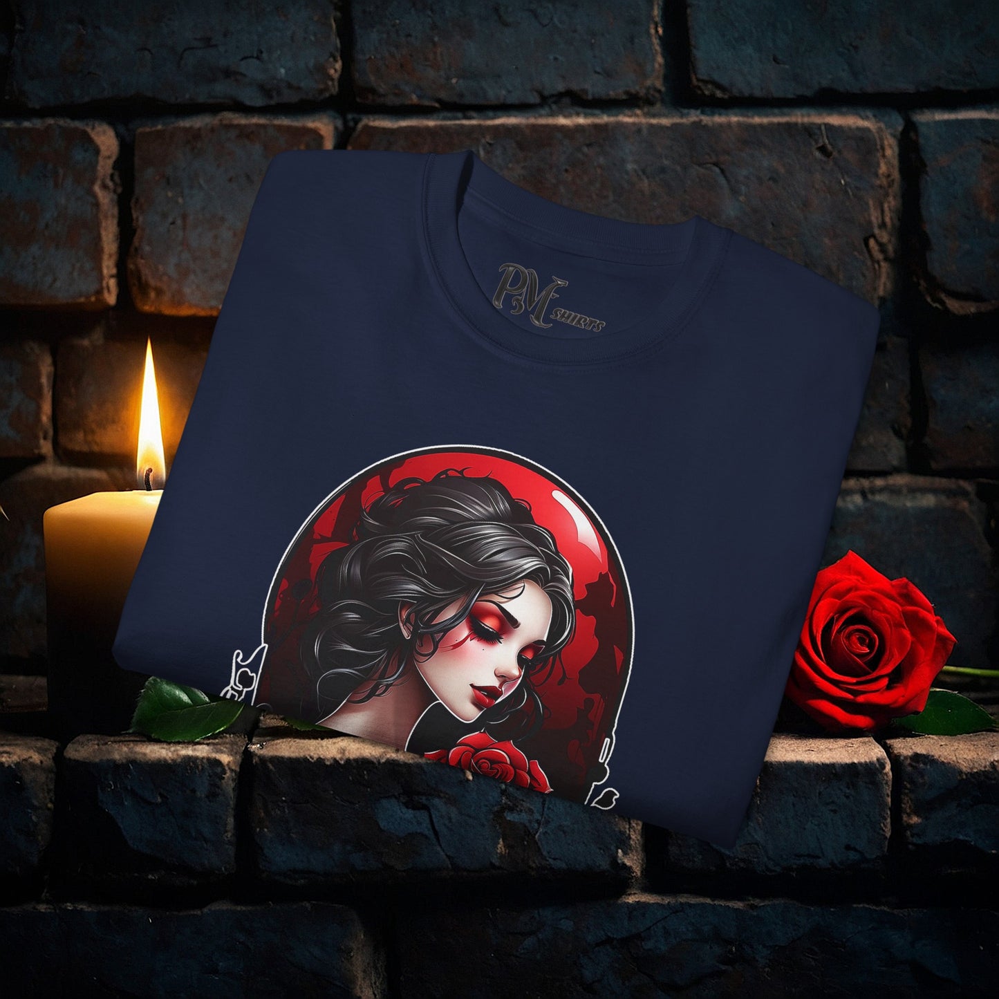 Held Rose Dark Romance Tee (Gildan 2000)