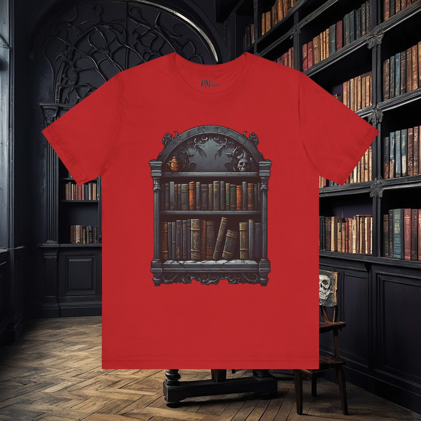 Wall Bookshelf Tee (Bella Canvas 3001)