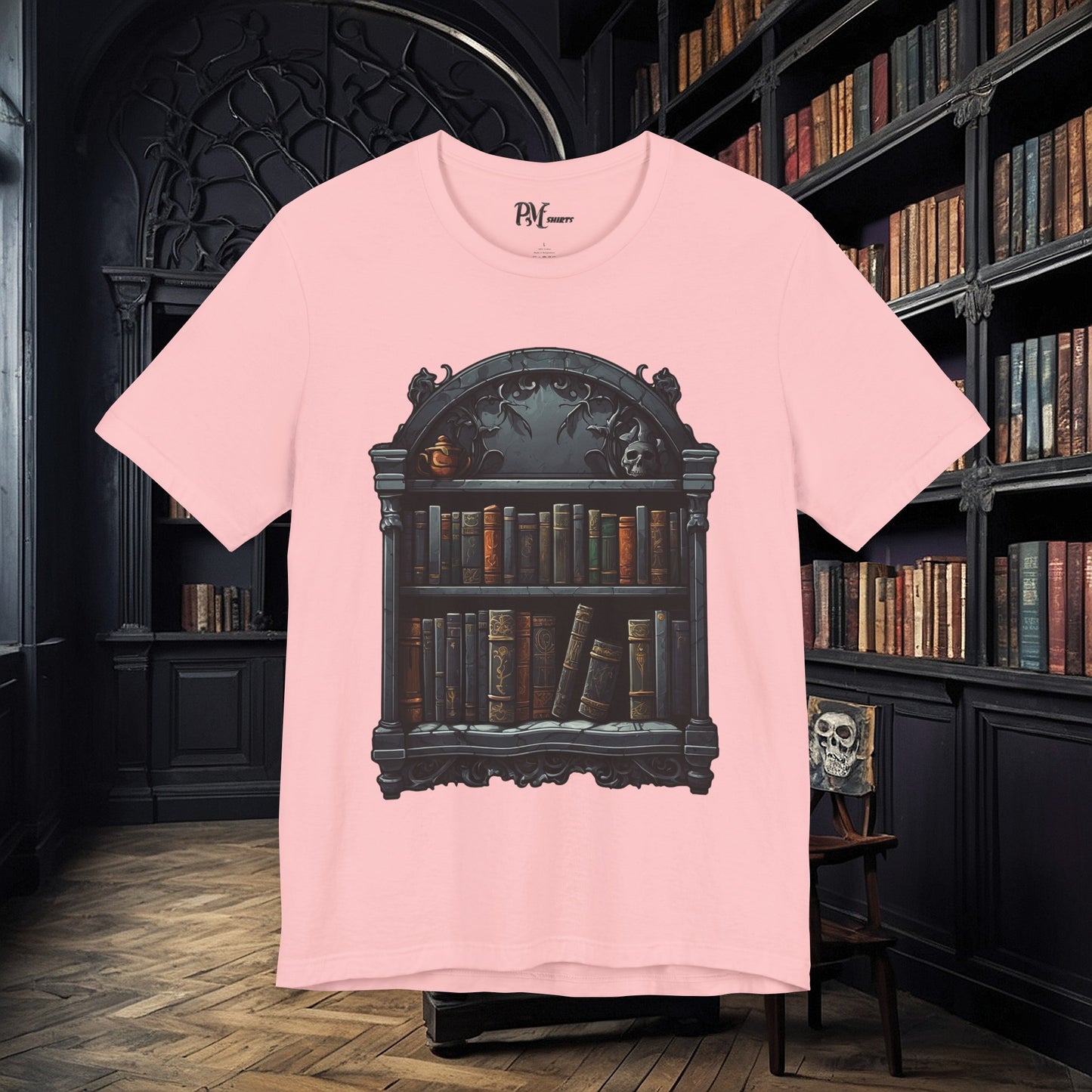 Wall Bookshelf Tee (Bella Canvas 3001)