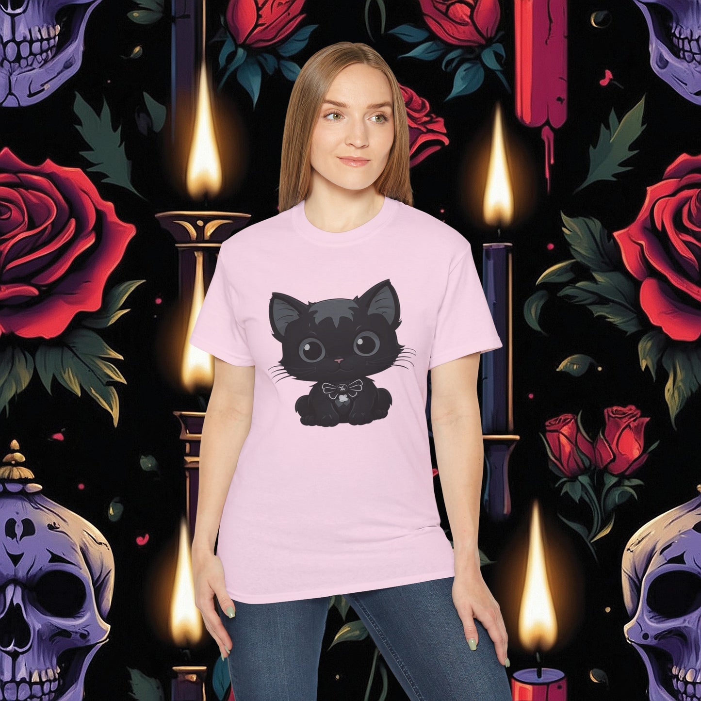 Darkly Adorable Cat (Gildan 2000)