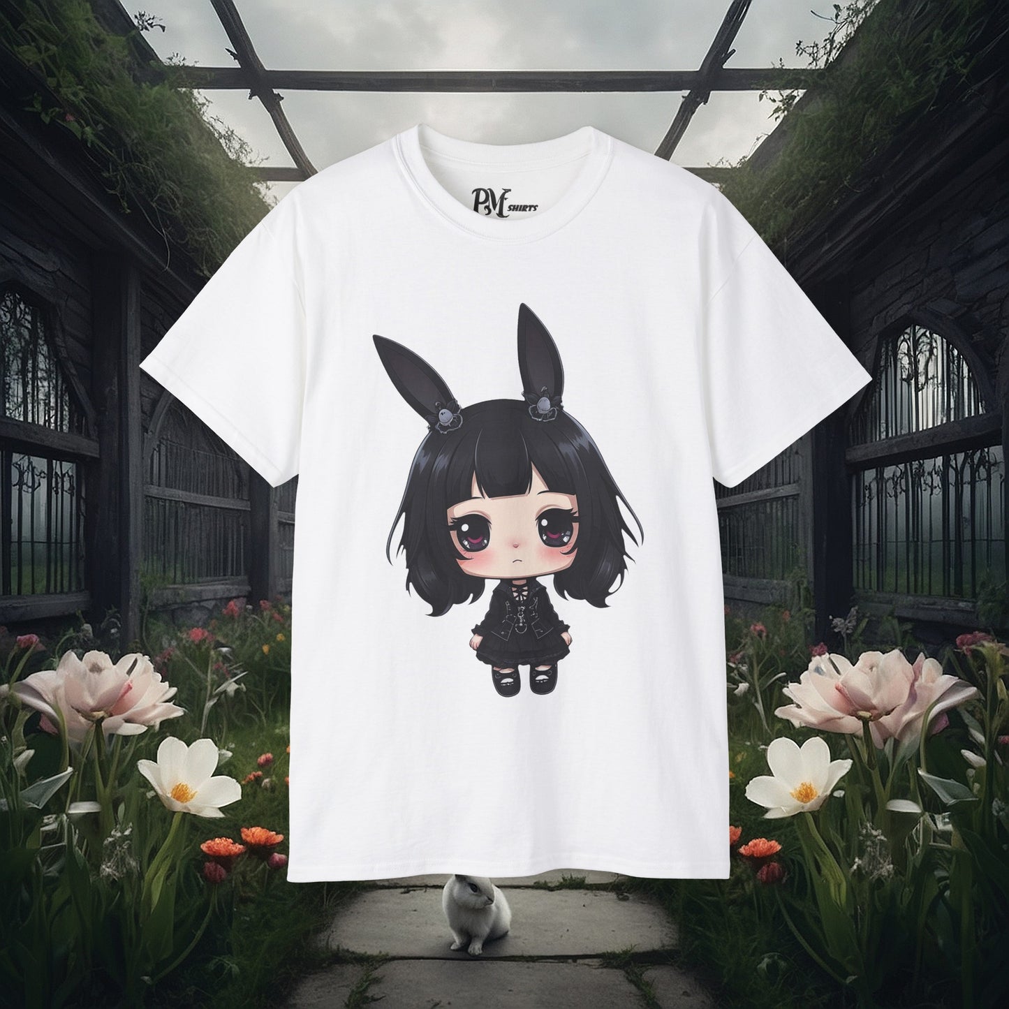 Anime Bunny Ears Tee (Gildan 2000)