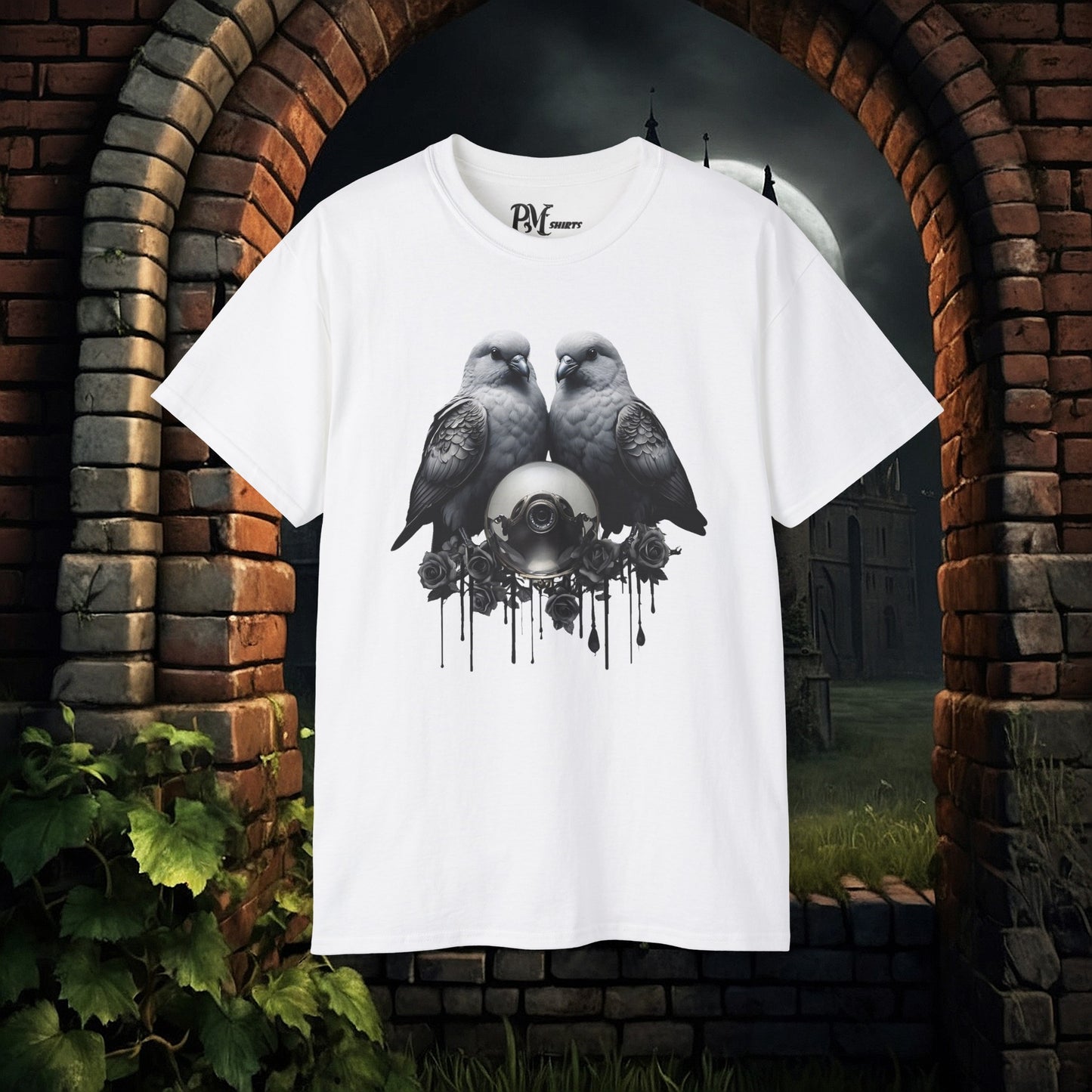 Two Birds with Orb (Gildan 2000)