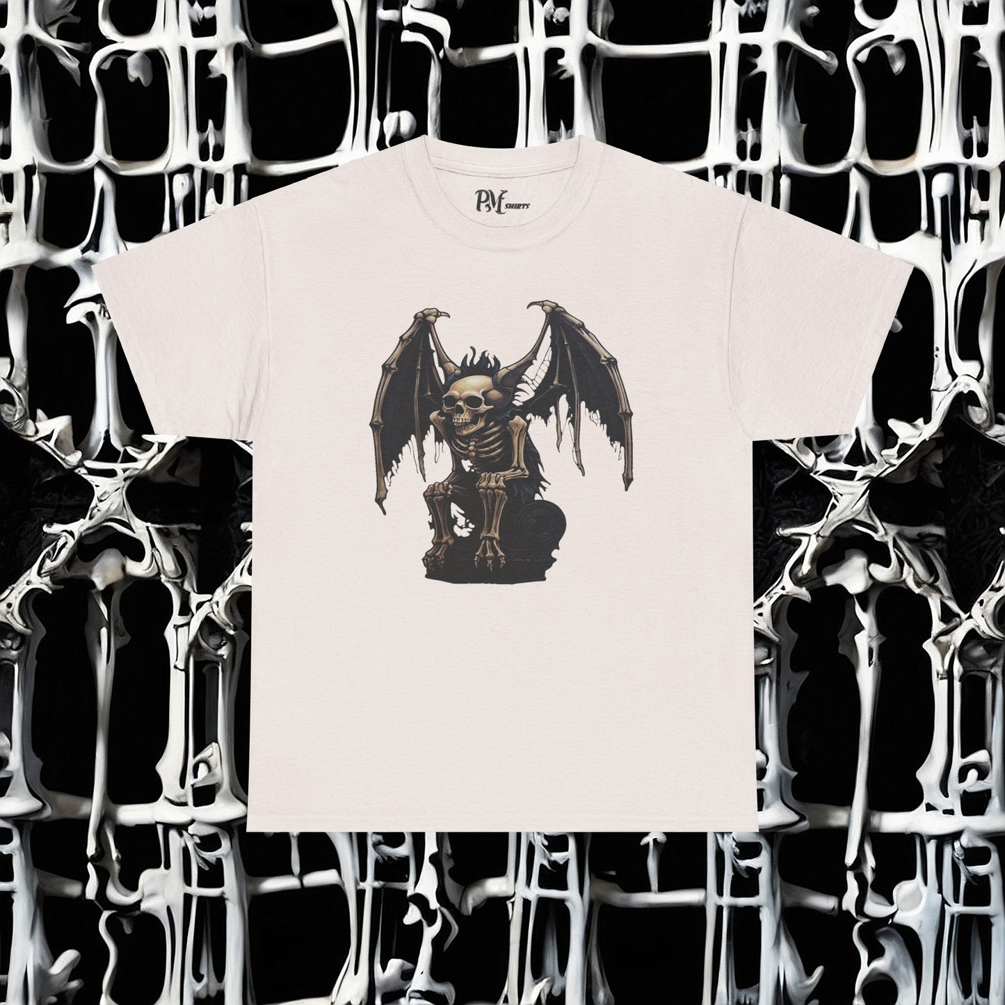 Winged Gargoyle Skeleton Tee