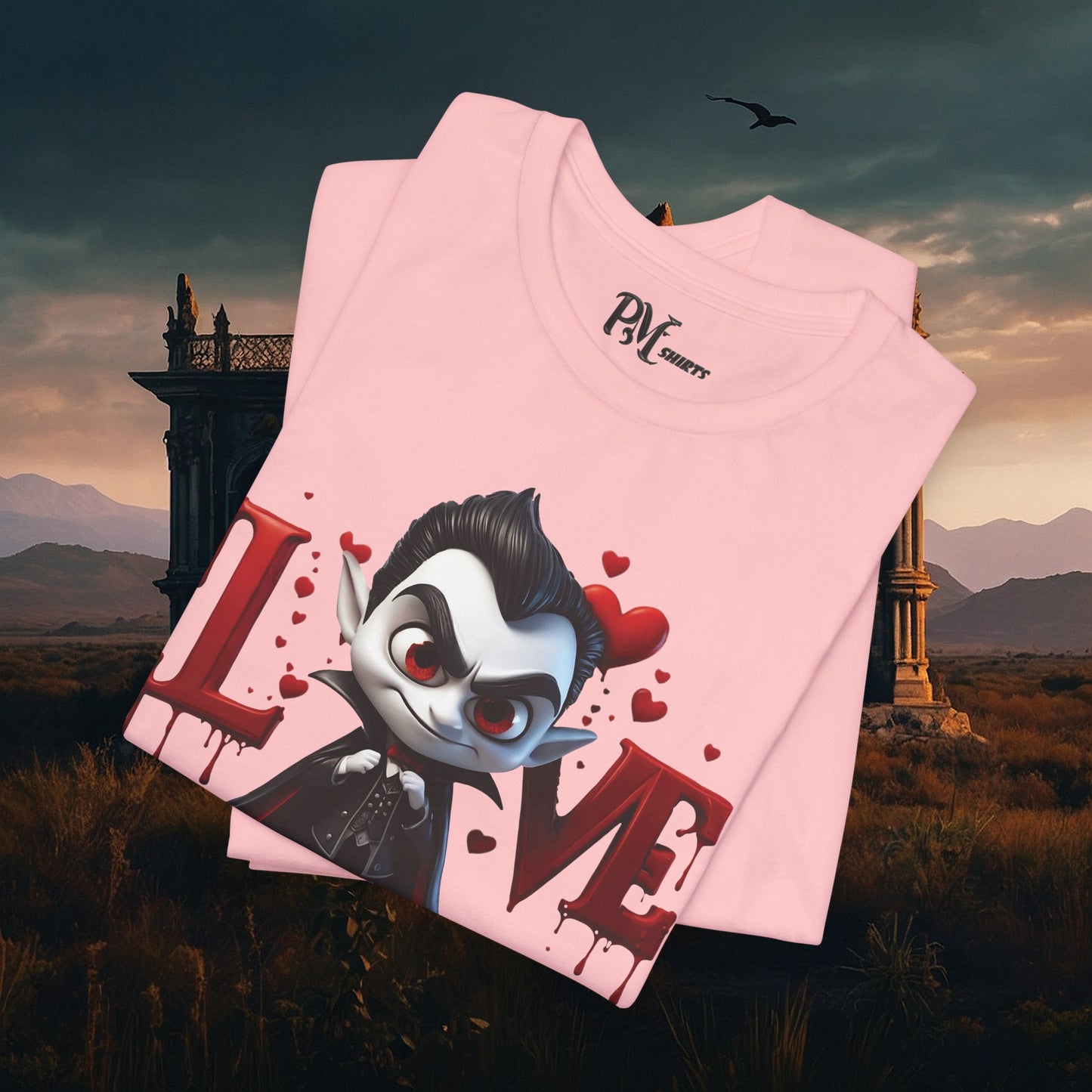 Vampire Bleeding Love Tee (Bella Canvas 3001)