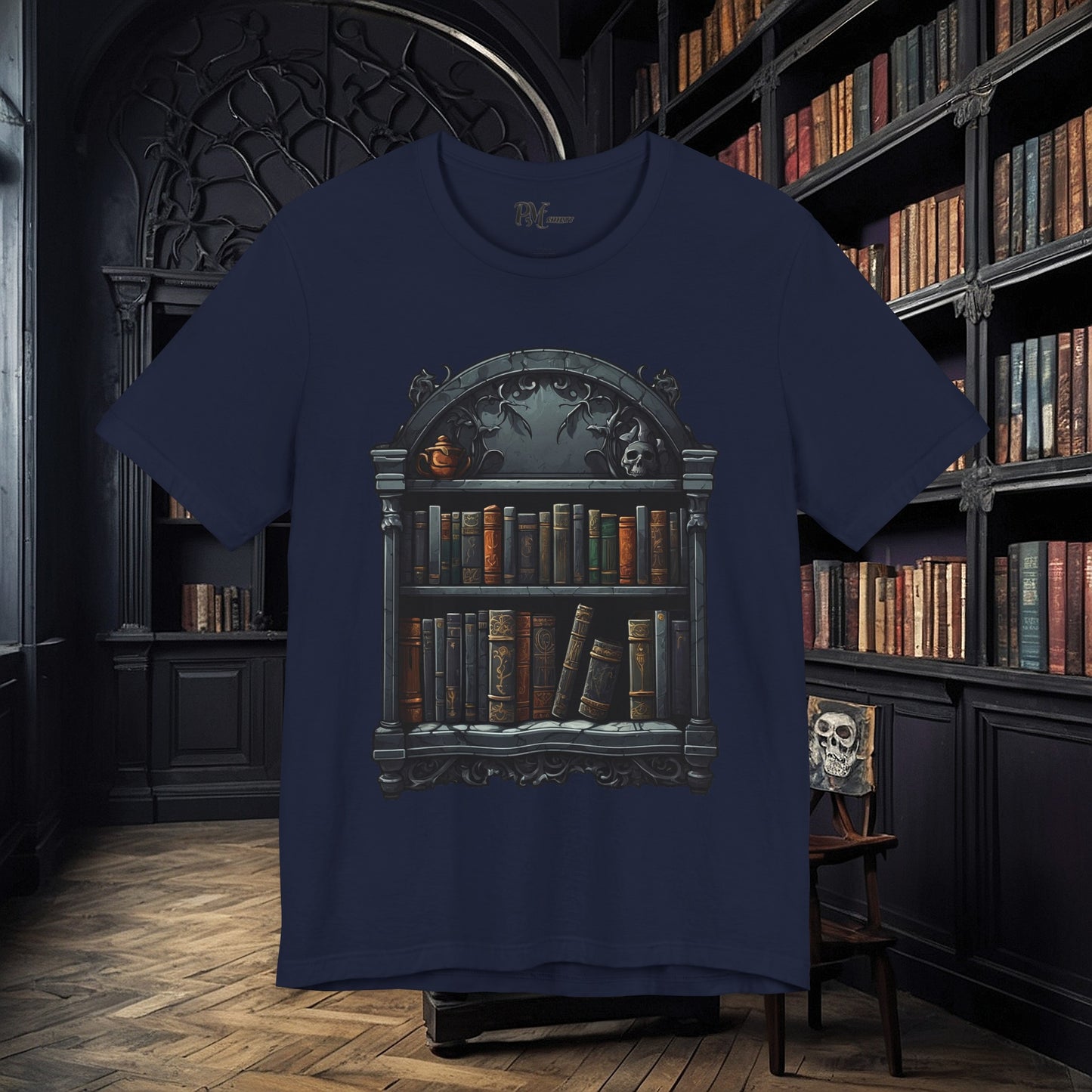 Wall Bookshelf Tee (Bella Canvas 3001)