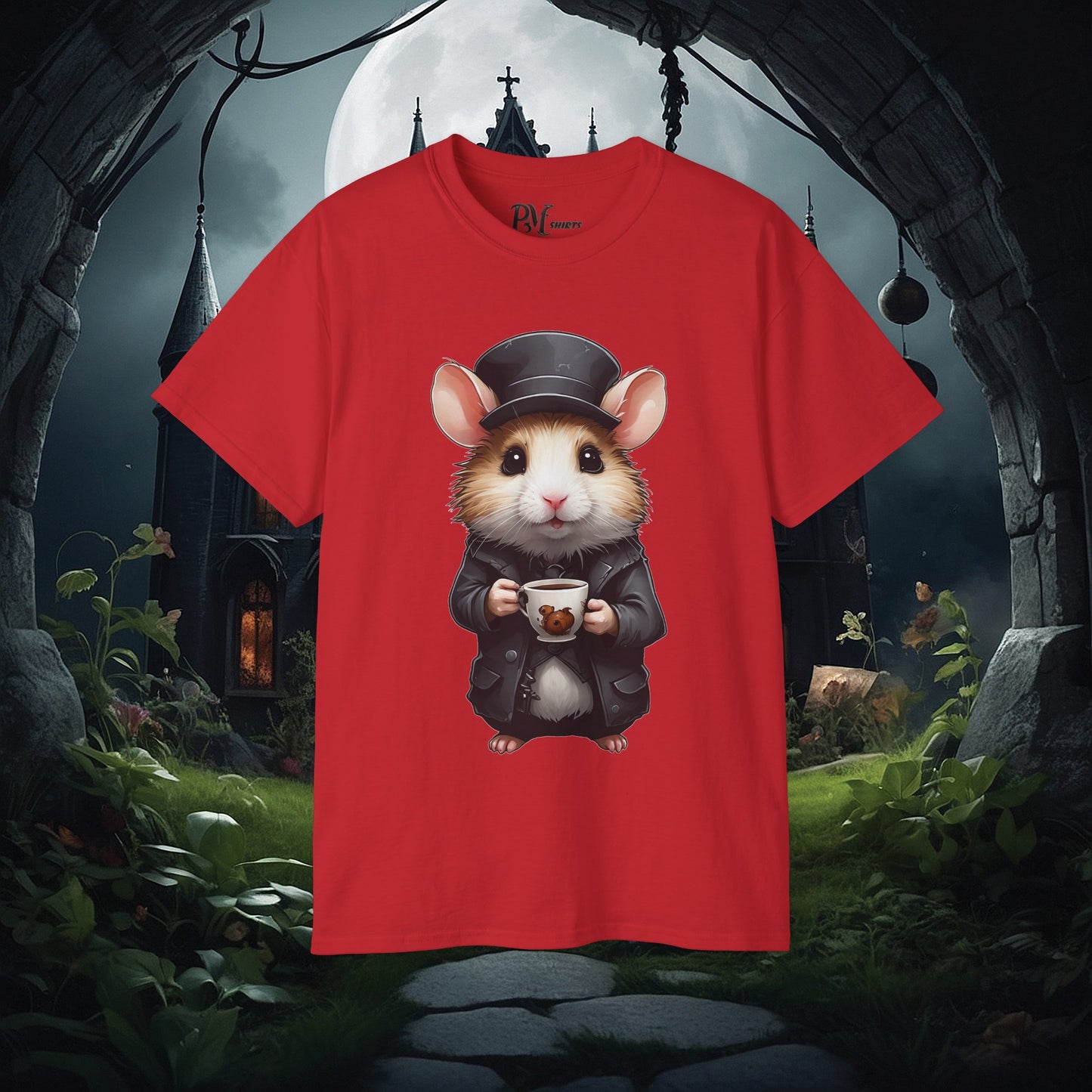Hamster with Mug Tee (Gildan 2000)
