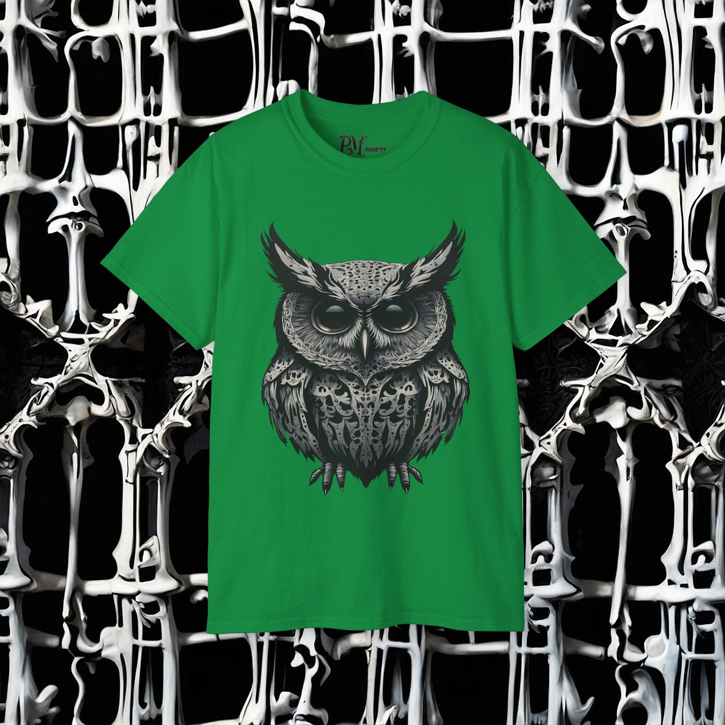 Bone Armor Owl Tee (Gildan 2000)