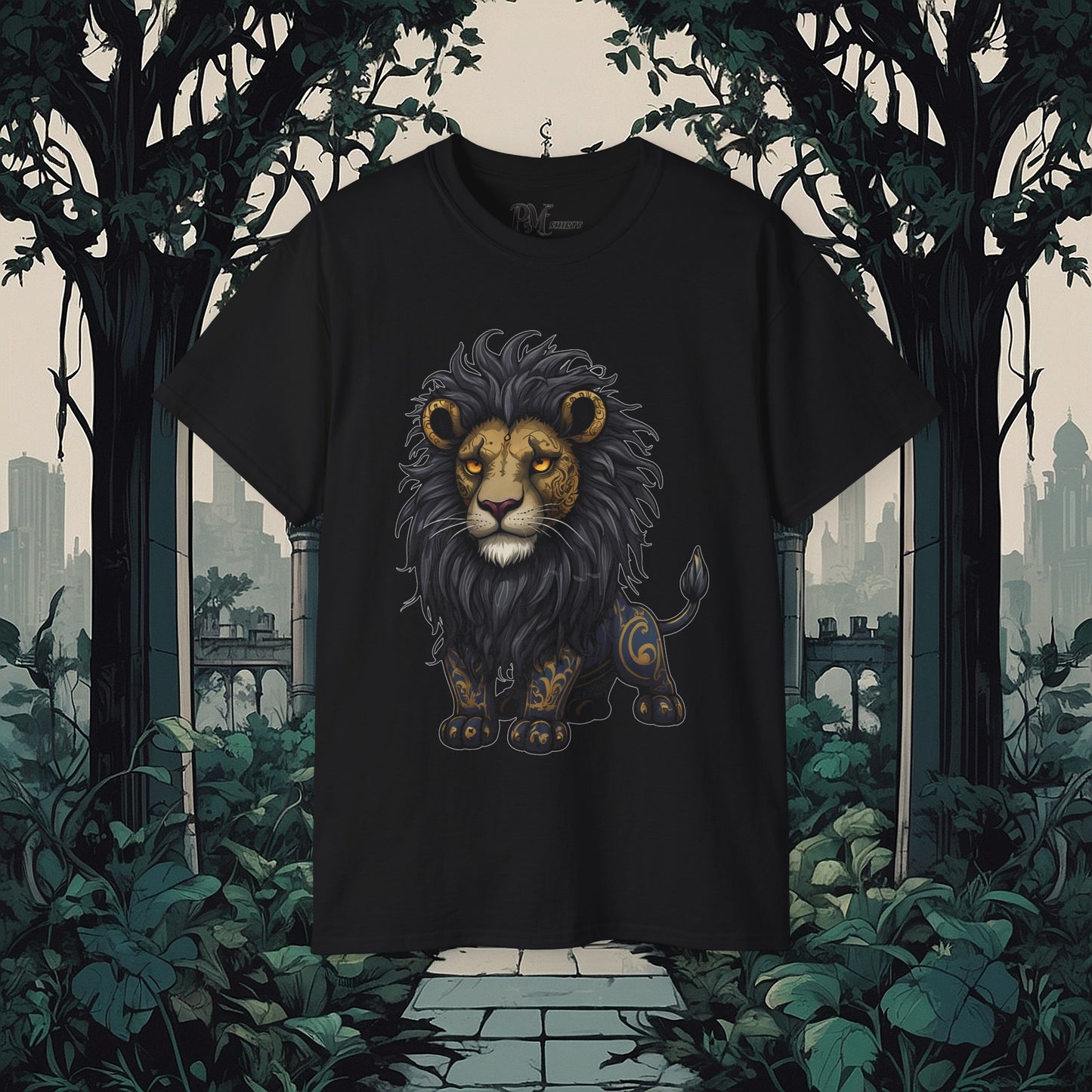 Lion Tribal Tee (Gildan 2000)