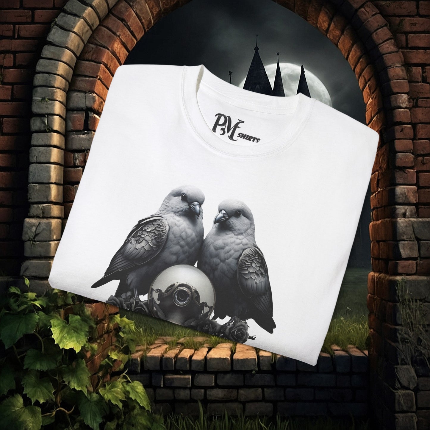 Two Birds with Orb (Gildan 2000)