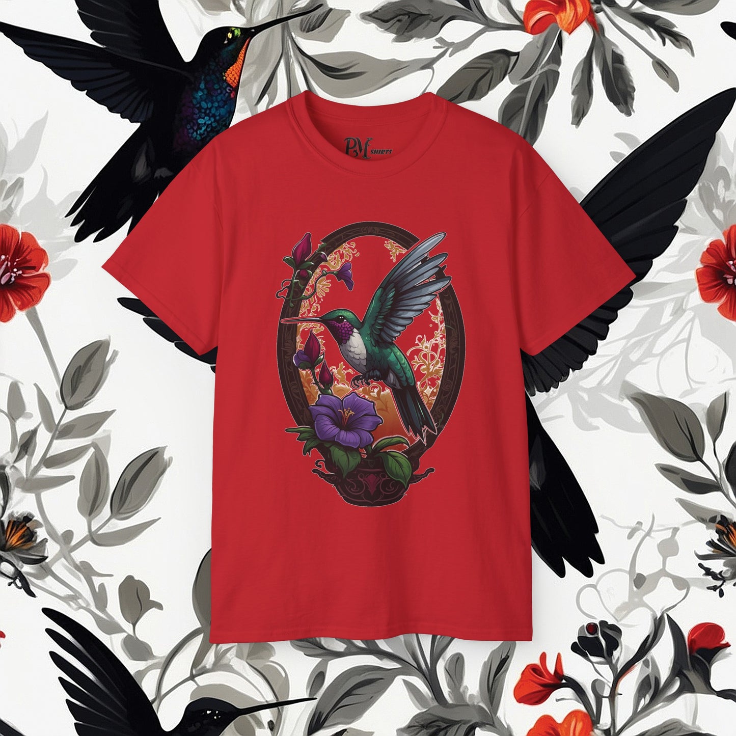 Hummingbird Feeding Tee (Gildan 2000)
