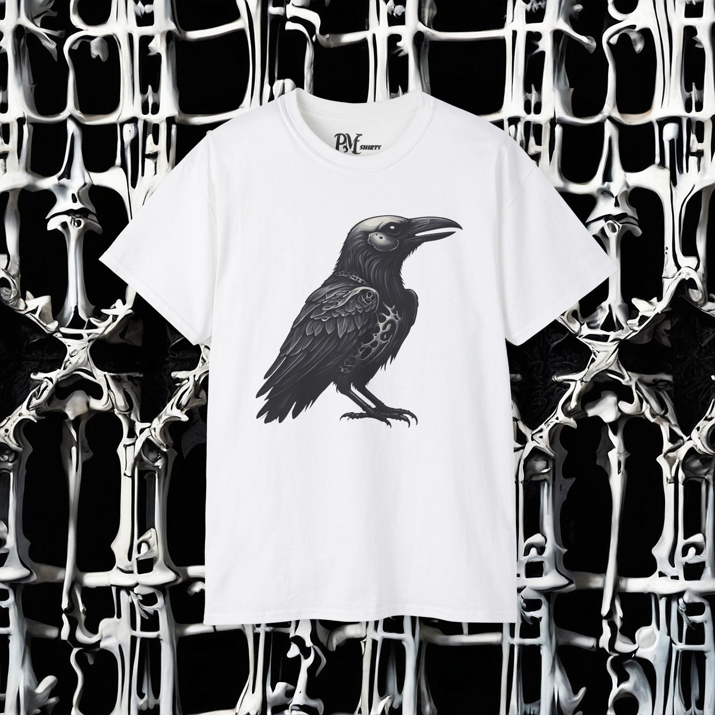 Bone Armor Raven Tee (Gildan 2000)