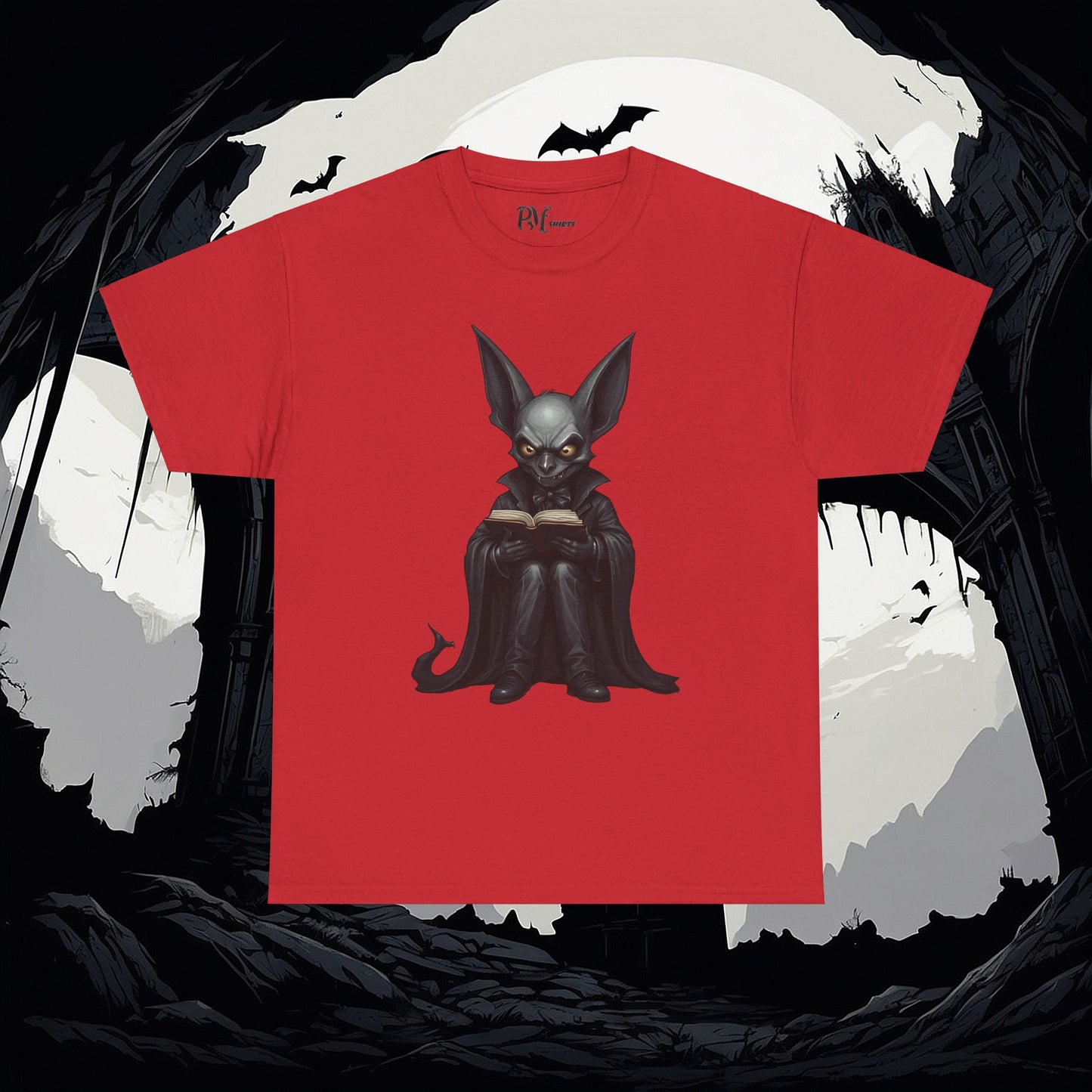 Vampire Bat Reading Tee