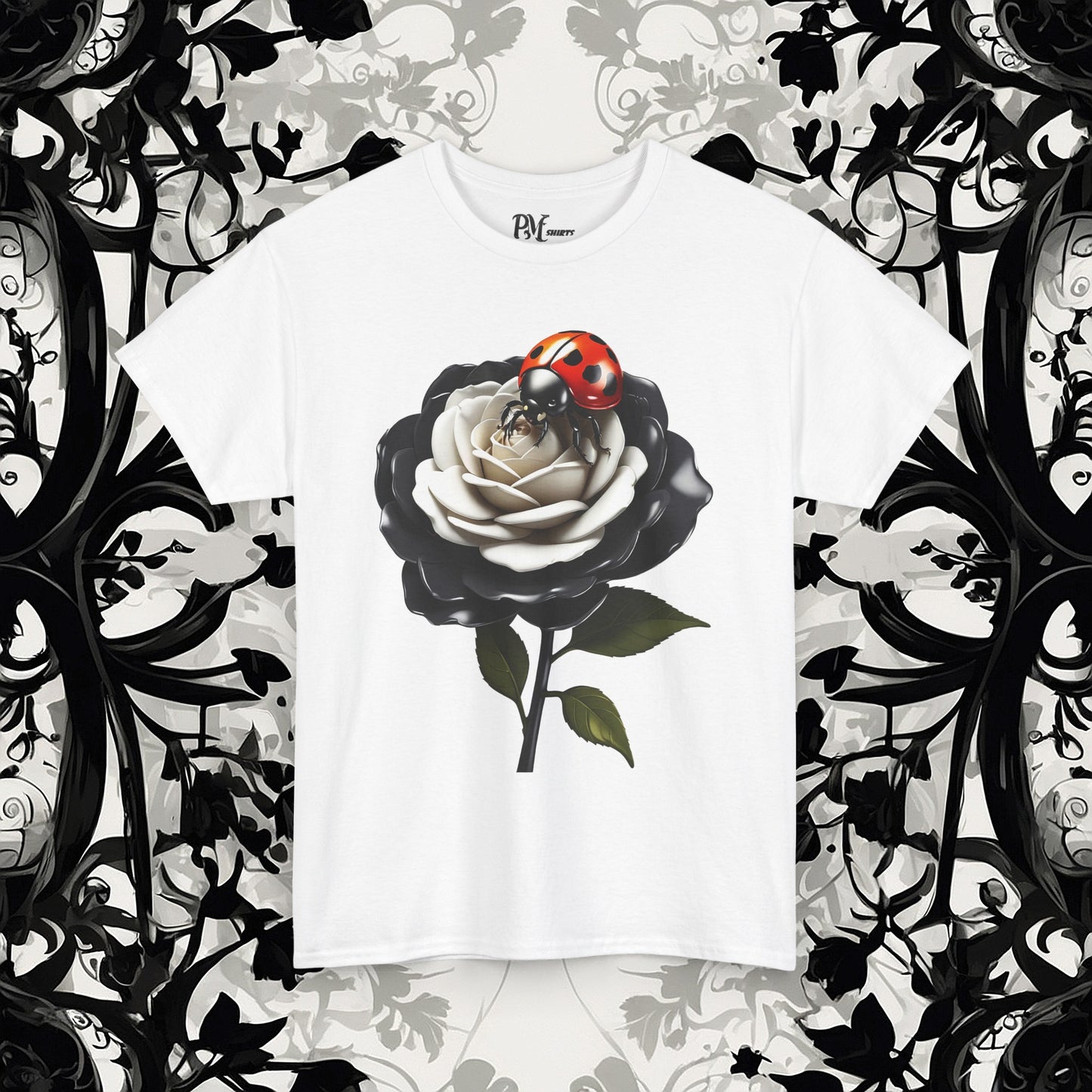 Ladybug on a Rose Tee