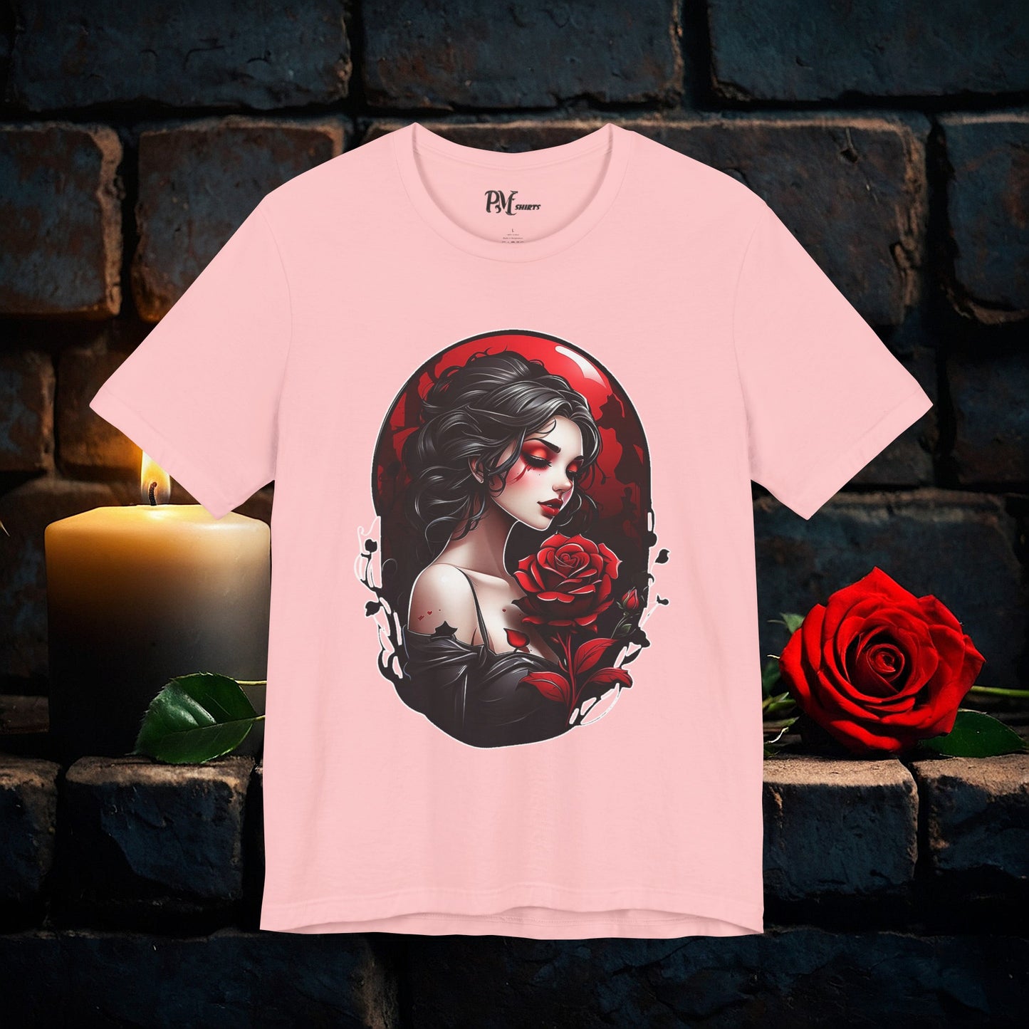 Held Rose Dark Romance Tee (Bella Canvas 3001)
