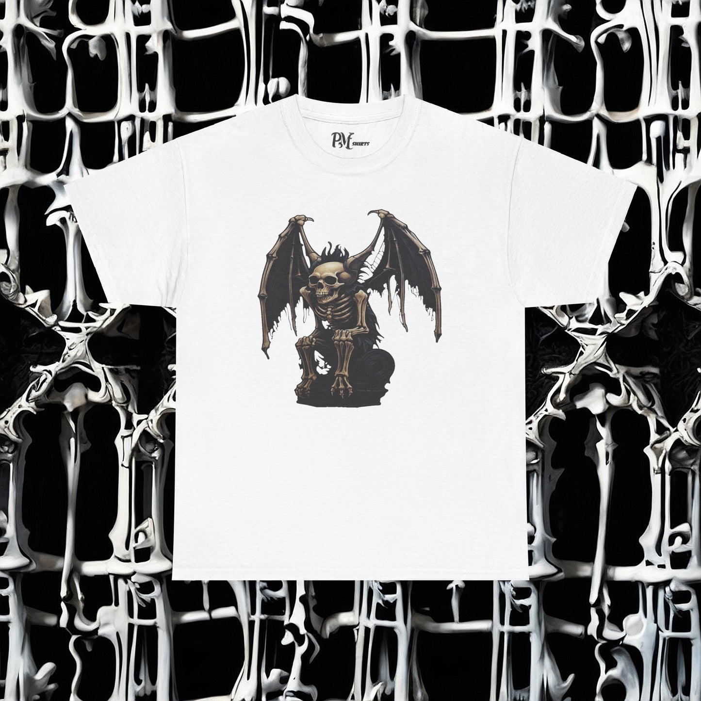 Winged Gargoyle Skeleton Tee