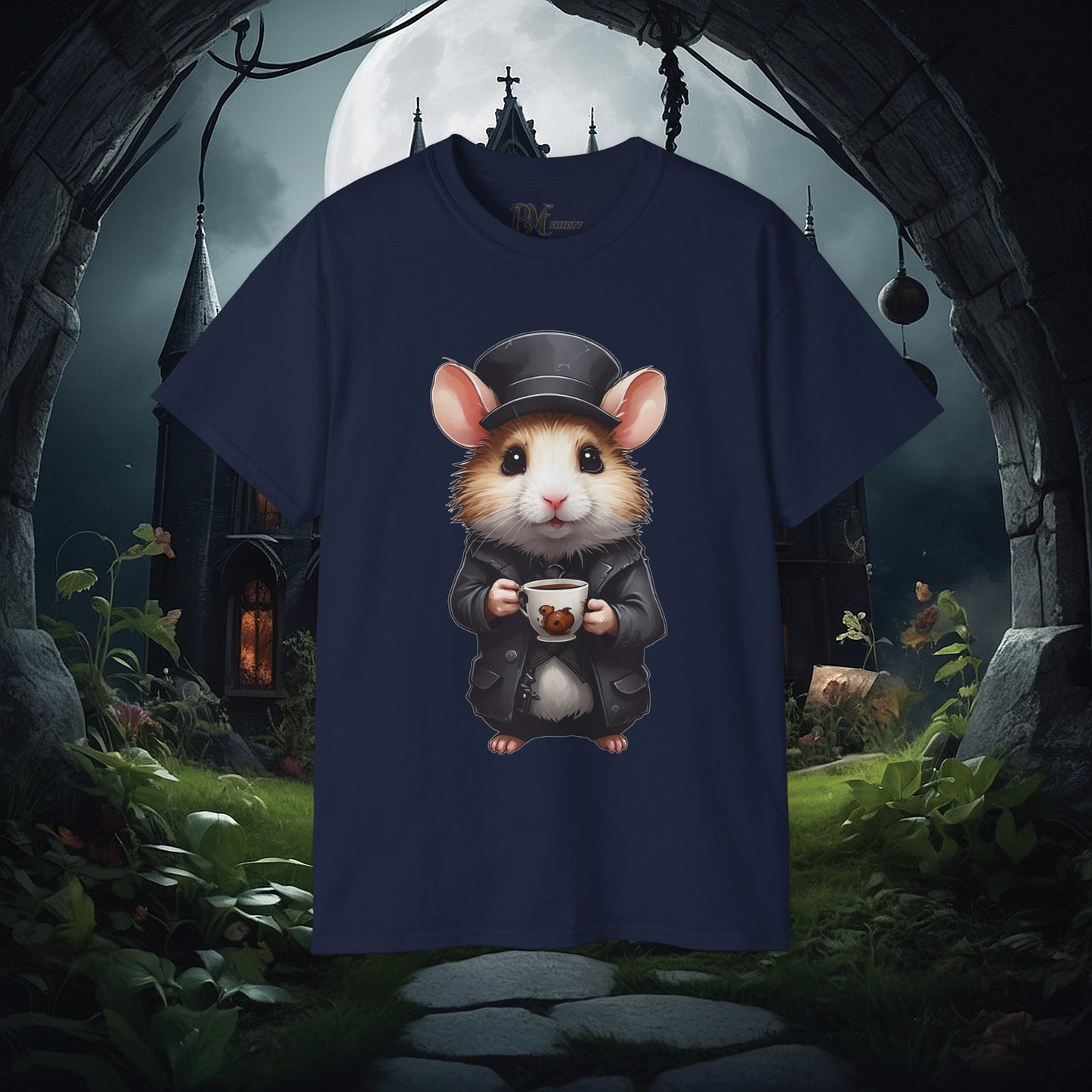 Hamster with Mug Tee (Gildan 2000)