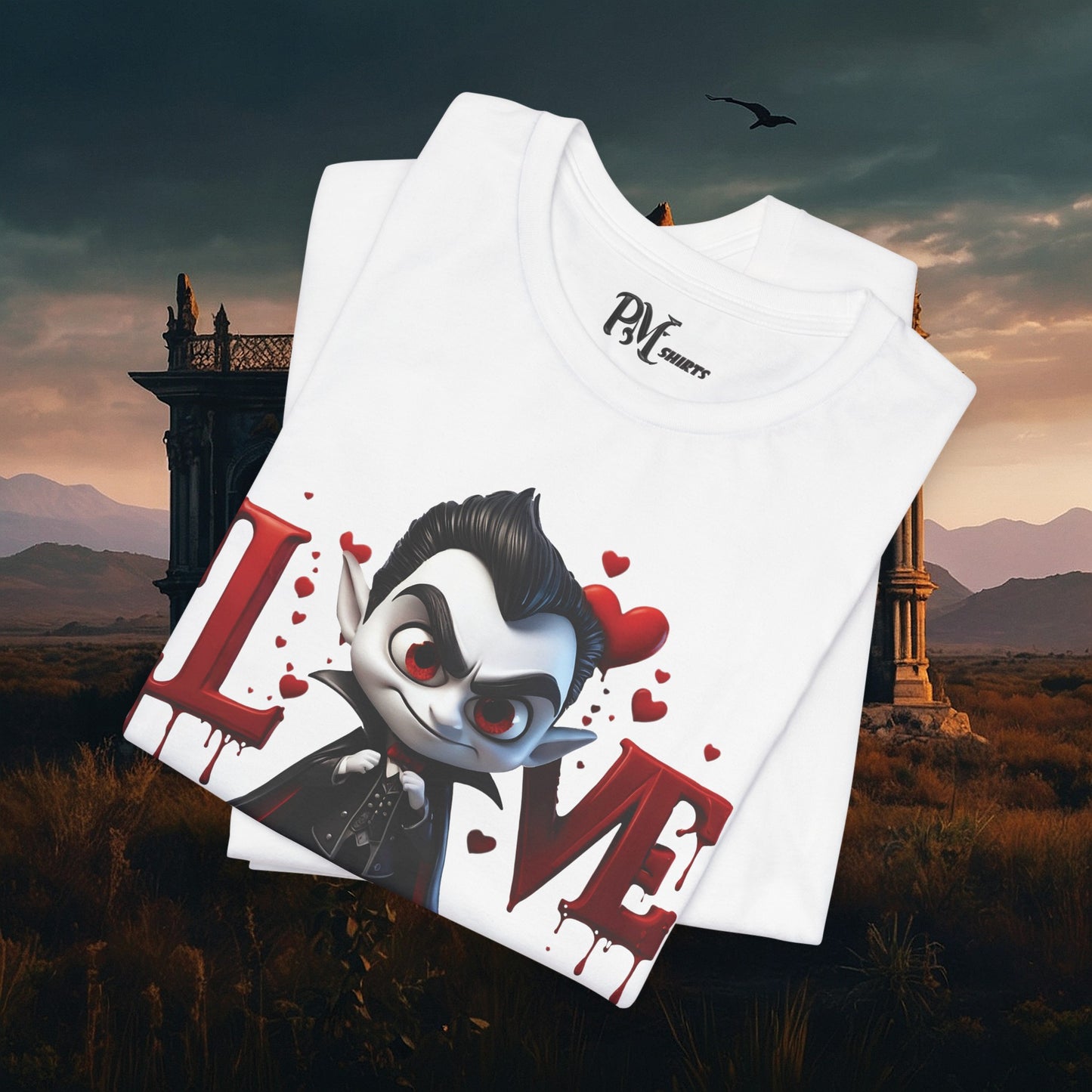 Vampire Bleeding Love Tee (Bella Canvas 3001)