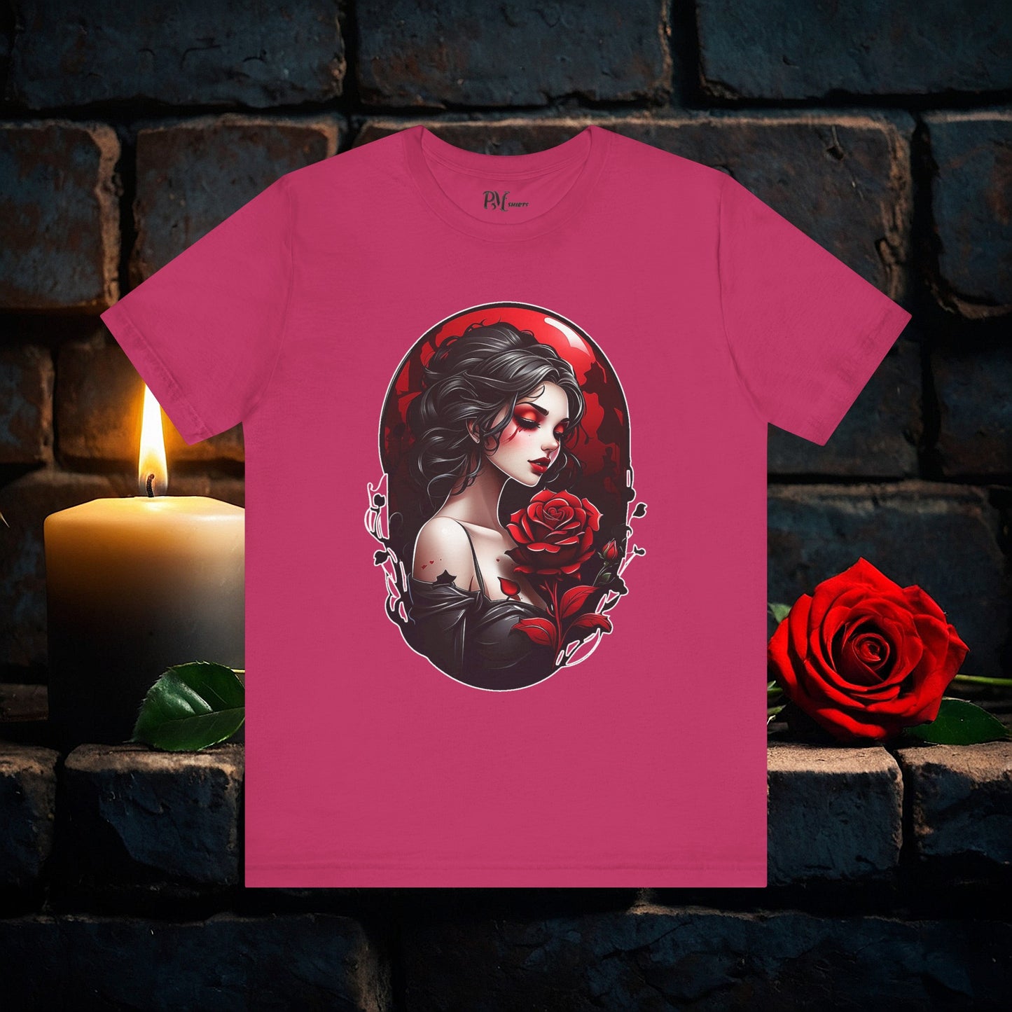 Held Rose Dark Romance Tee (Bella Canvas 3001)