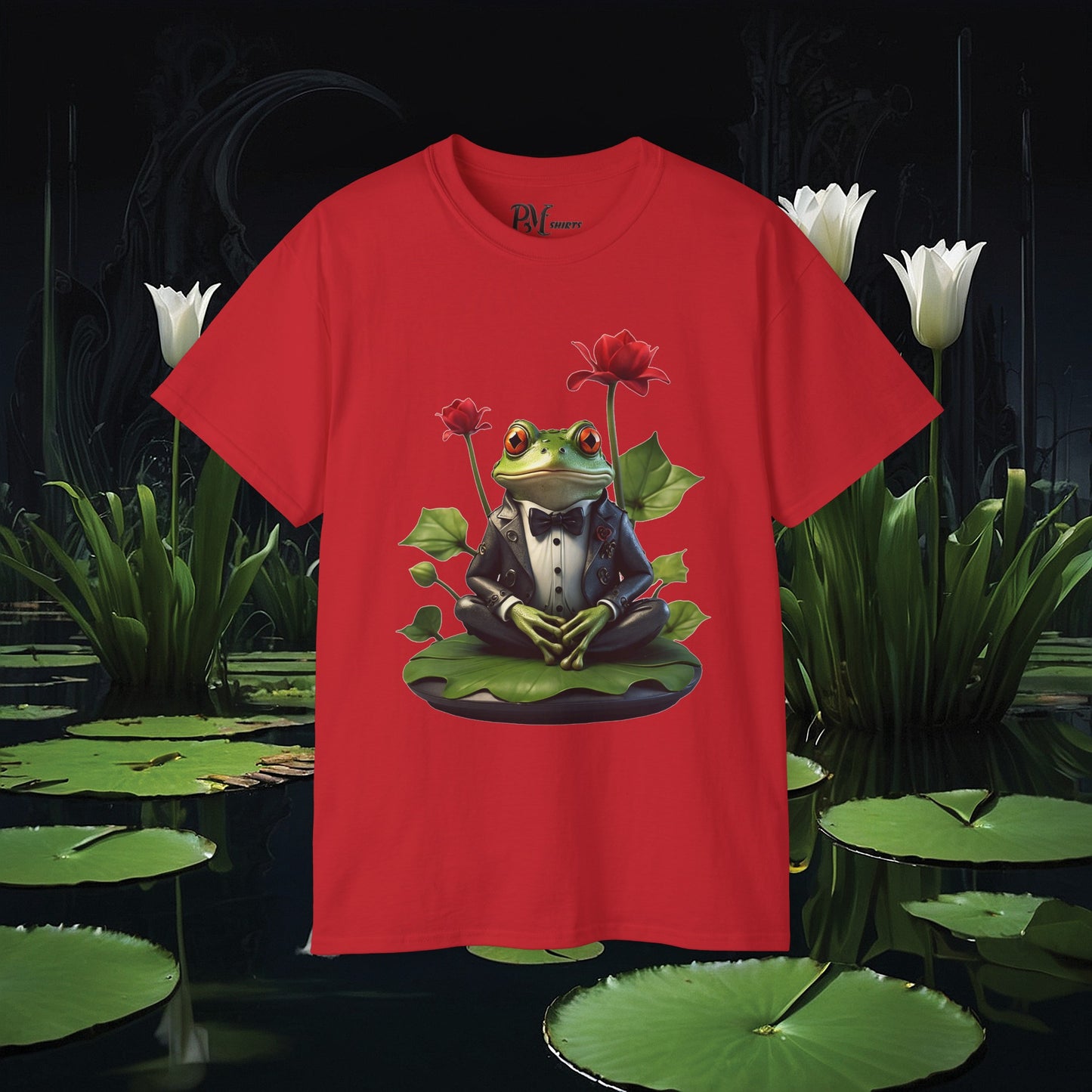 Frog on Lily Pad Tee (Gildan 2000)