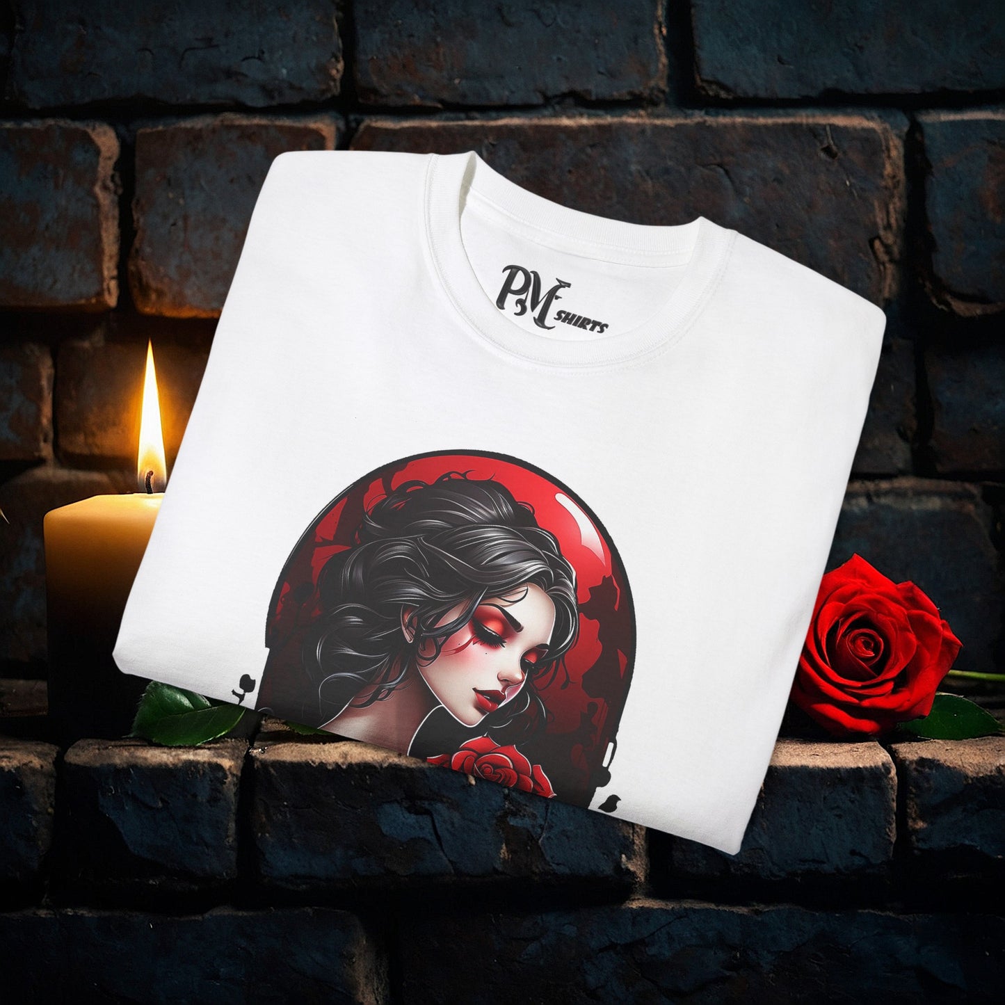 Held Rose Dark Romance Tee (Gildan 2000)