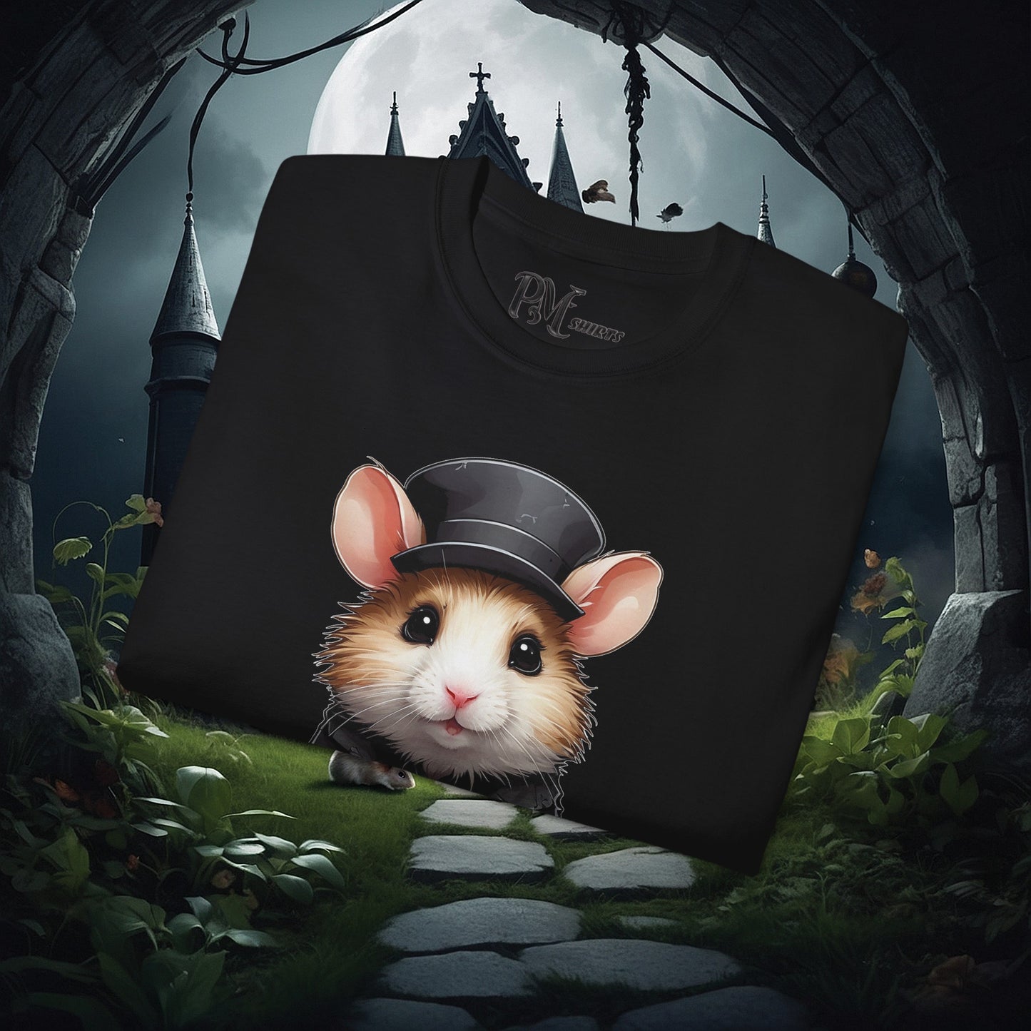 Hamster with Mug Tee (Gildan 2000)