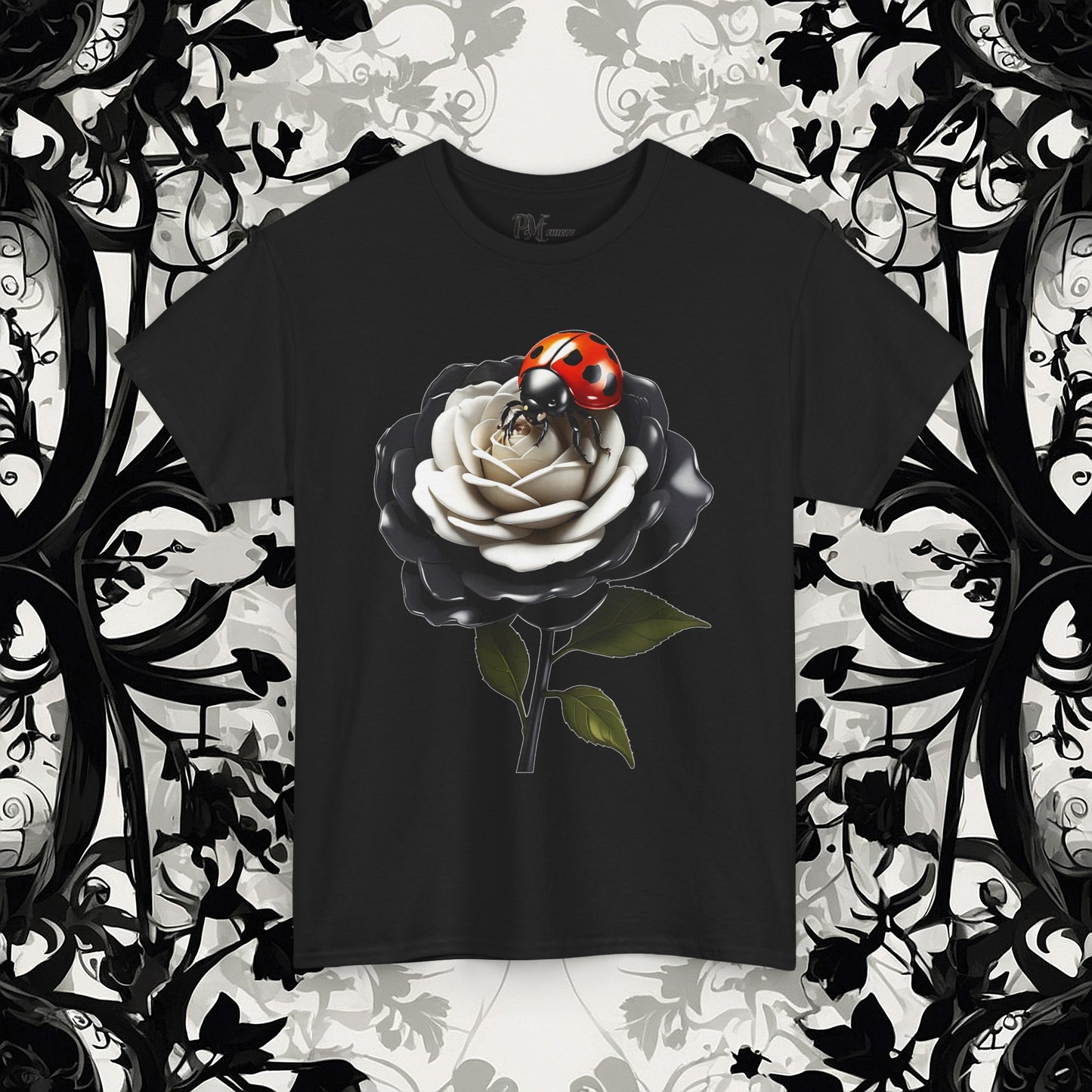 Ladybug on a Rose Tee