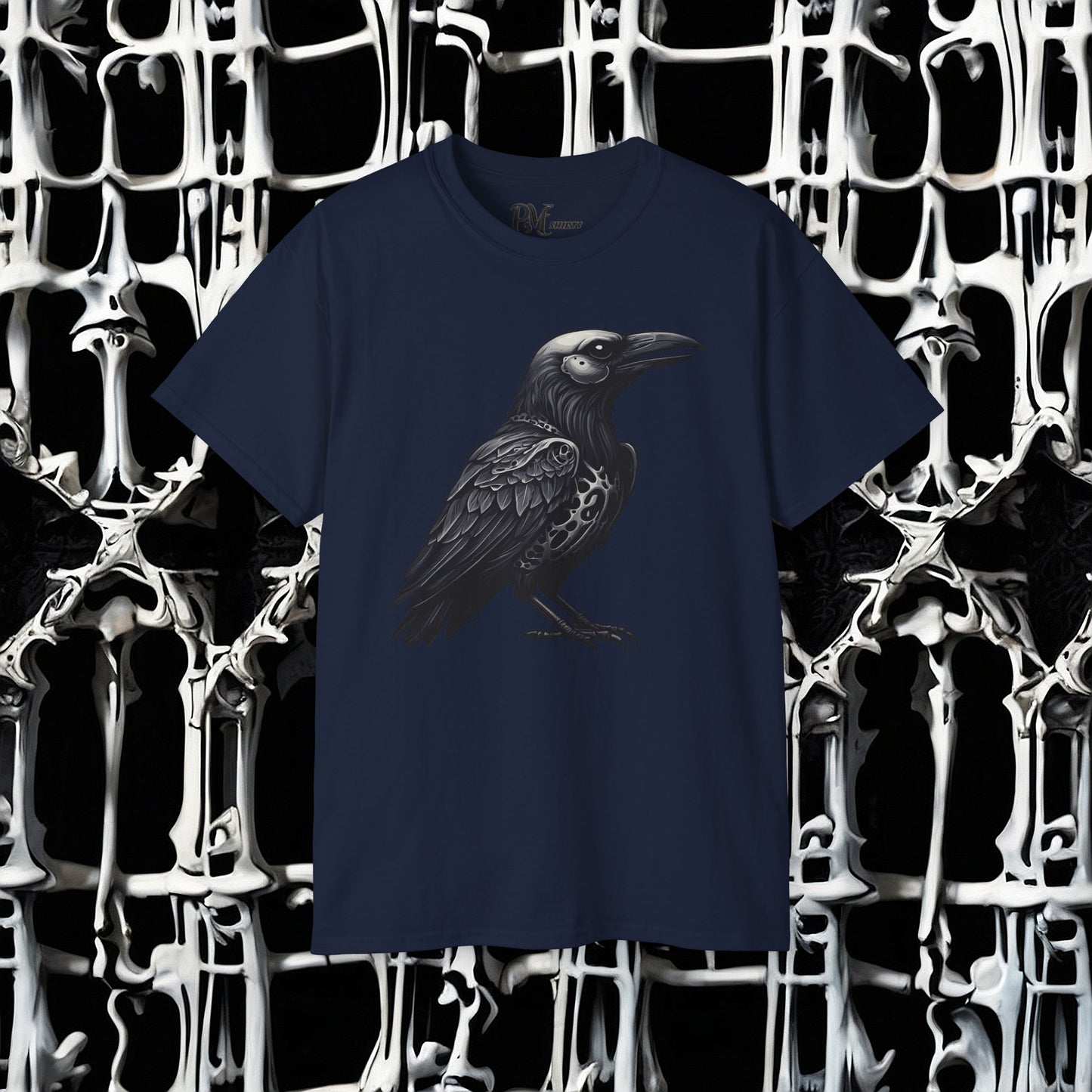 Bone Armor Raven Tee (Gildan 2000)