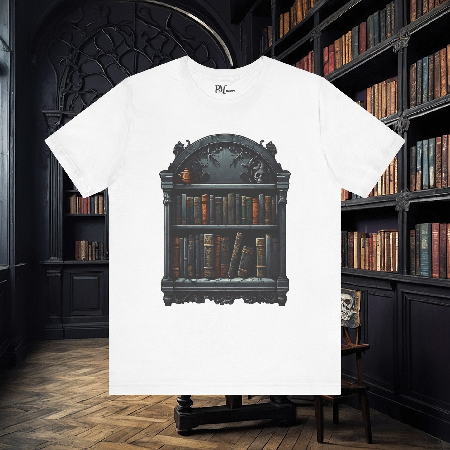 Wall Bookshelf Tee (Bella Canvas 3001)