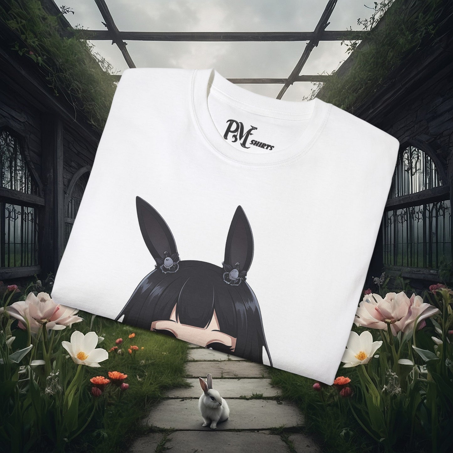 Anime Bunny Ears Tee (Gildan 2000)
