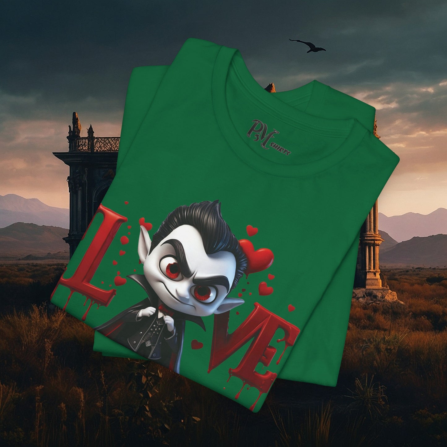 Vampire Bleeding Love Tee (Bella Canvas 3001)