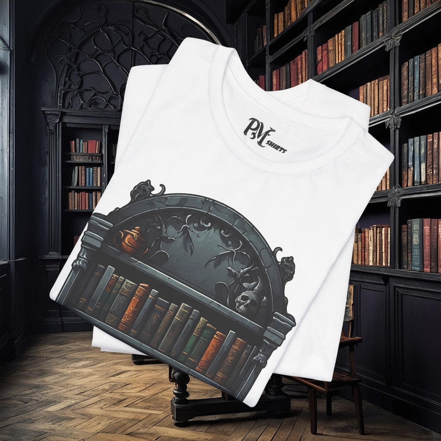 Wall Bookshelf Tee (Bella Canvas 3001)