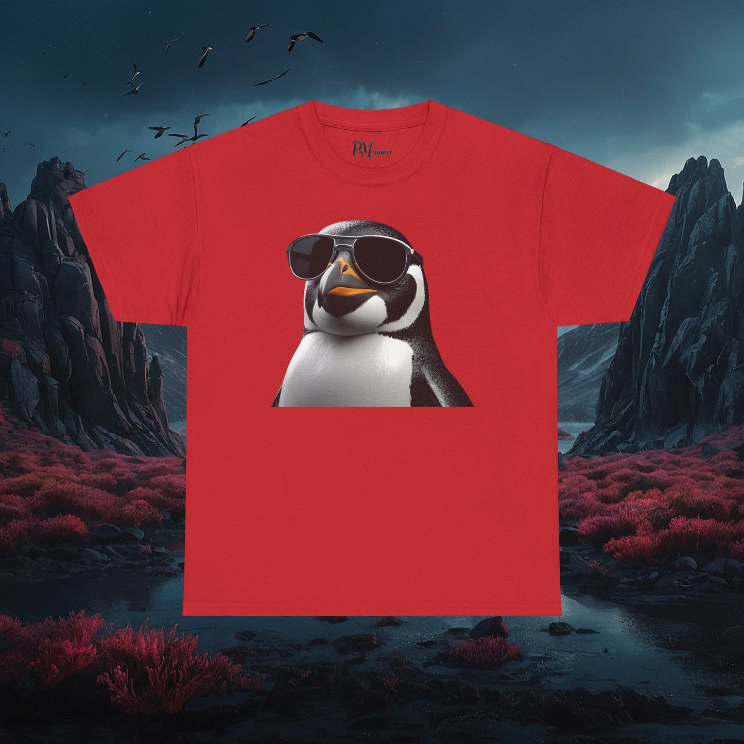 Gothic Penguin T-Shirt: Dark Style Tee