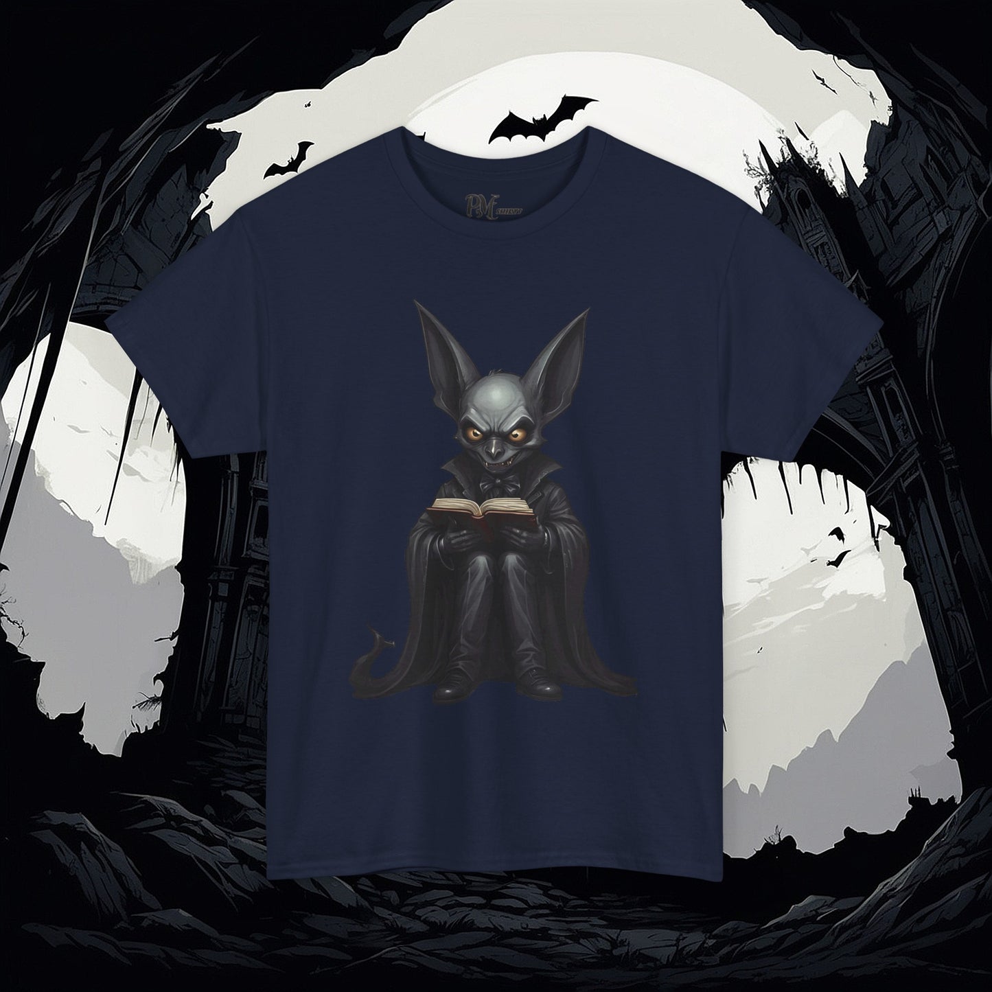 Vampire Bat Reading Tee
