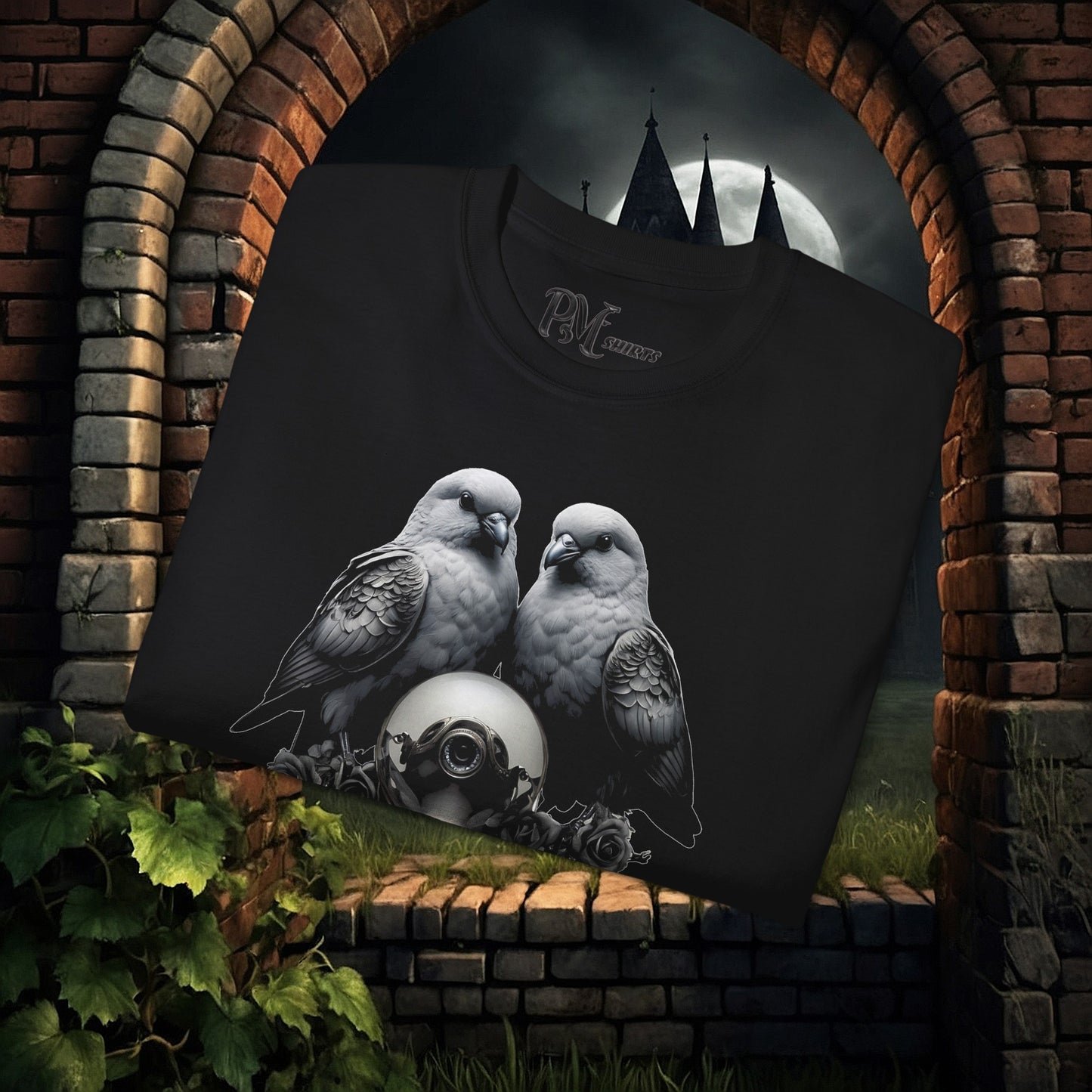 Two Birds with Orb (Gildan 2000)