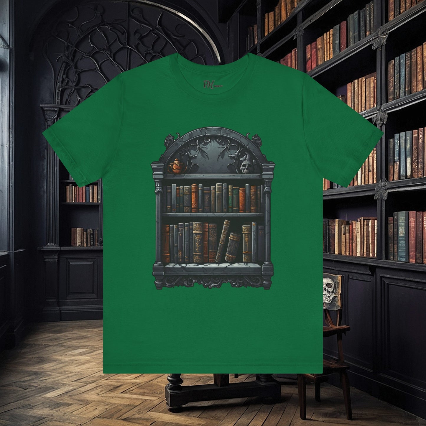 Wall Bookshelf Tee (Bella Canvas 3001)