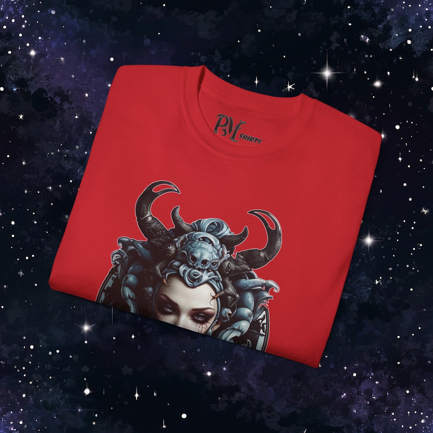 Gothic Cancer Zodiac T-Shirt - Dark Style with Symbol (Gildan 2000)