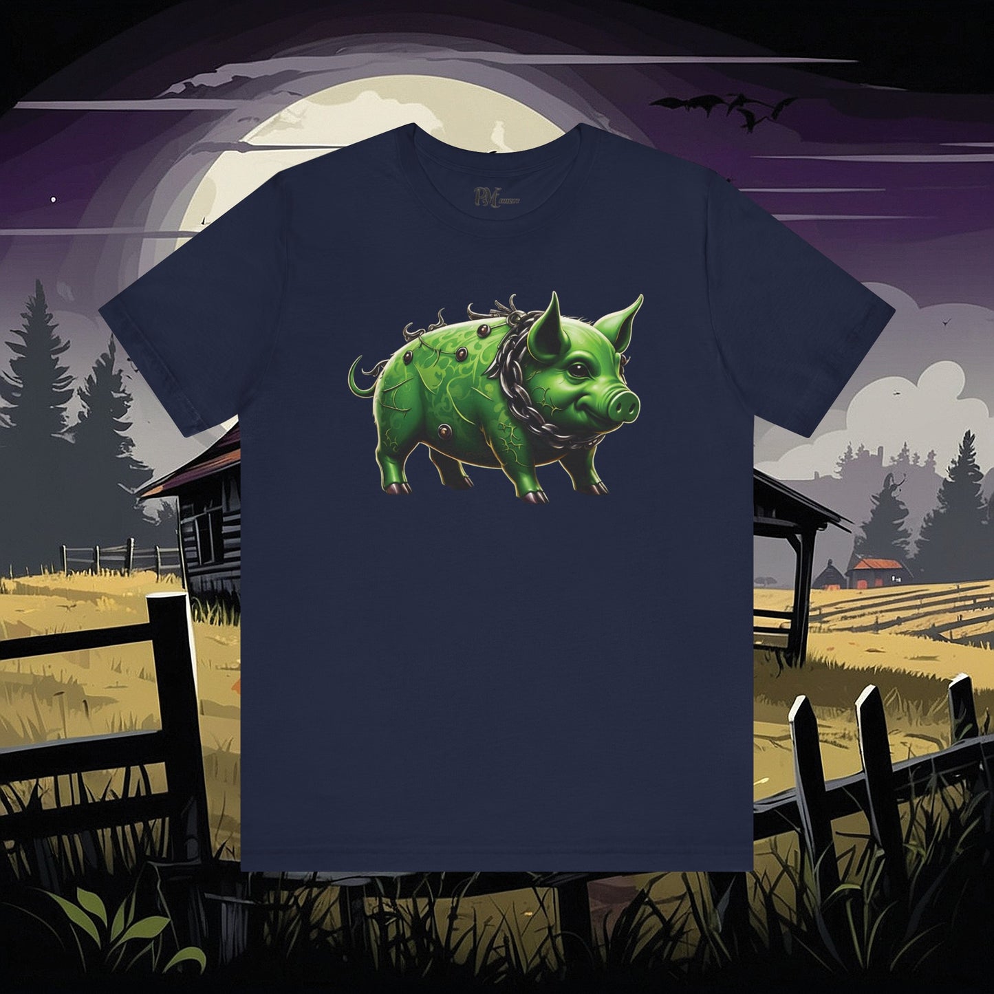 Green Pig Tee (Bella Canvas 3001)