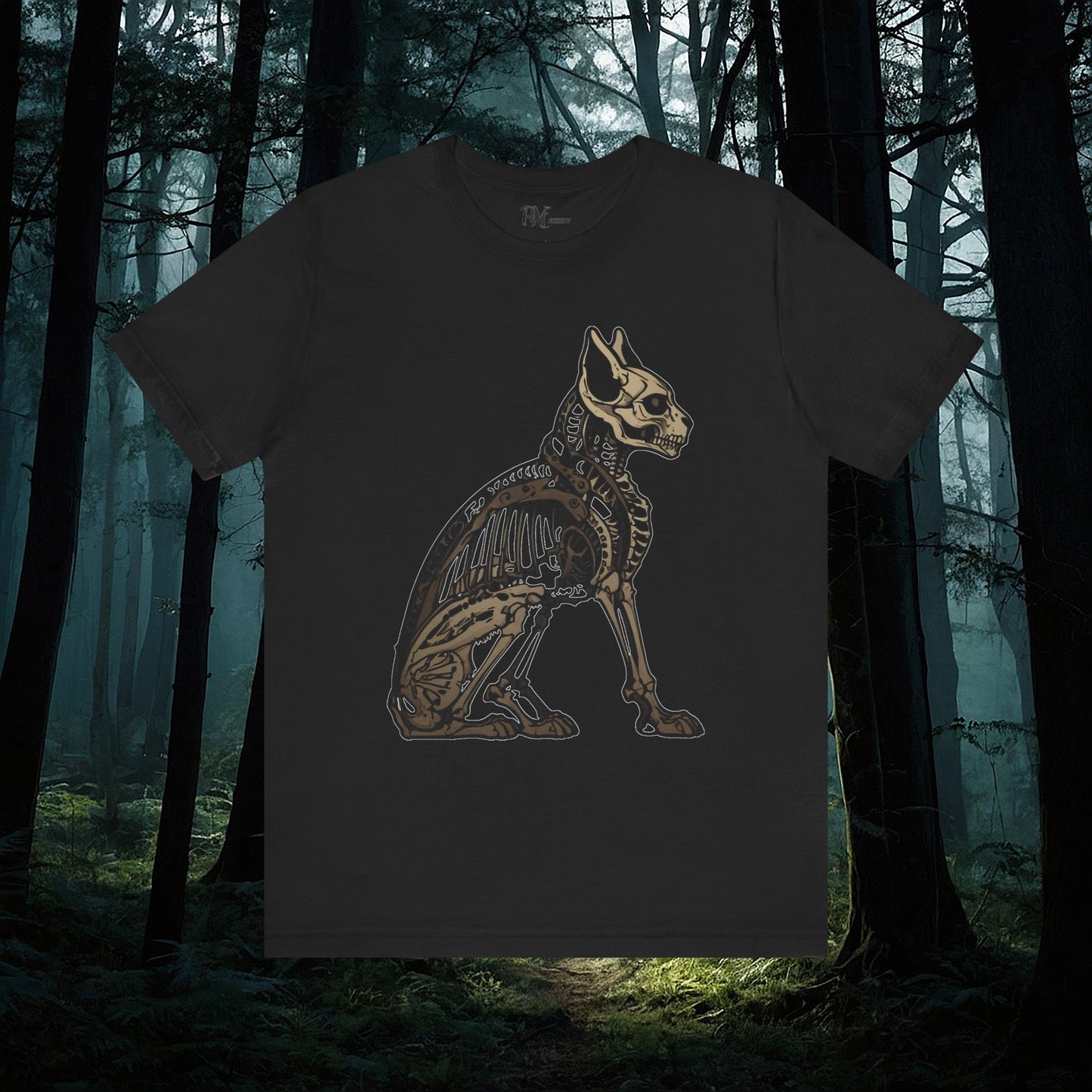 Bone Cat Tee (Bella Canvas 3001)