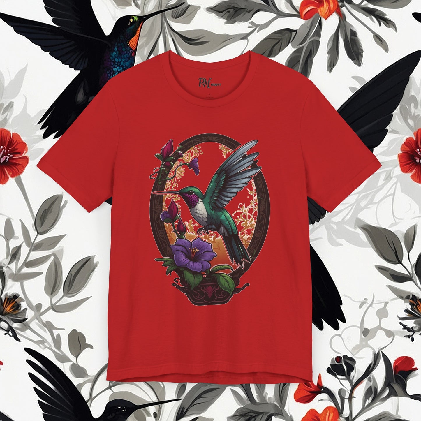 Hummingbird Feeding Tee (Bella Canvas 3001)