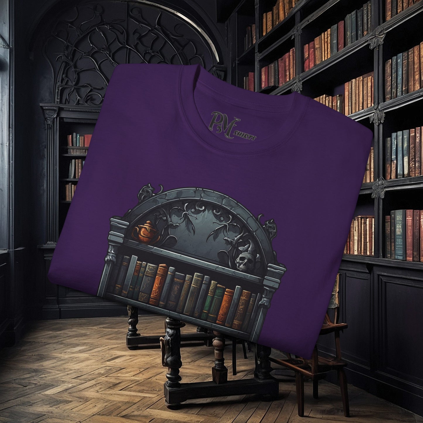 Wall Bookshelf Tee (Gildan 2000)