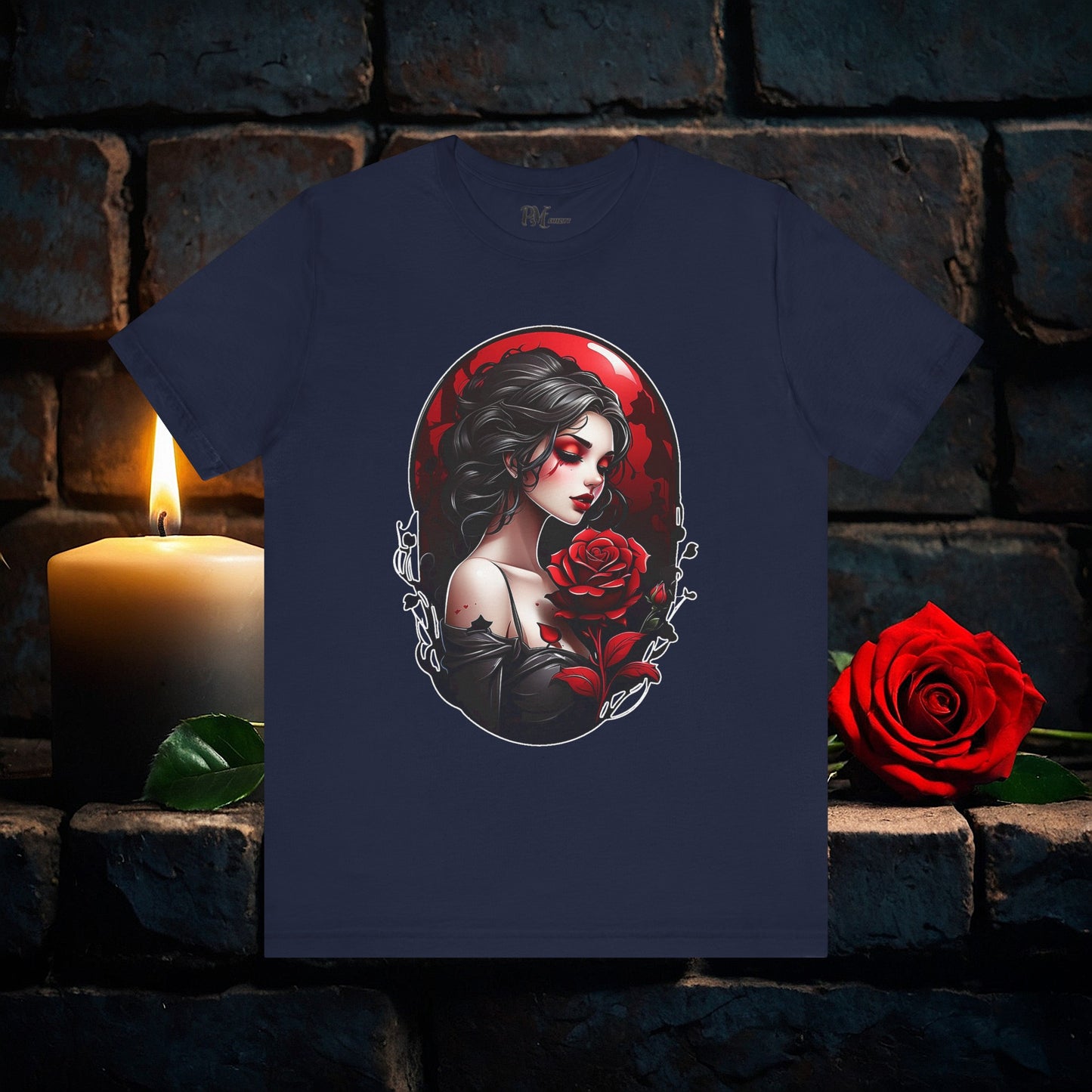 Held Rose Dark Romance Tee (Bella Canvas 3001)