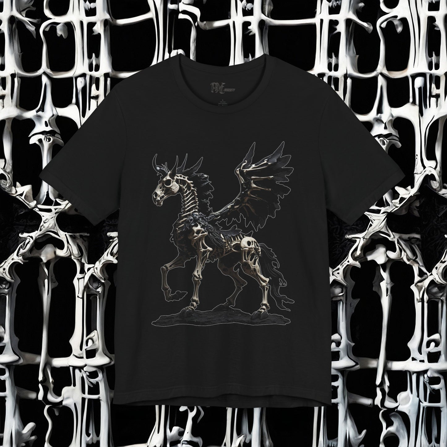 Bone Pegasus Tee (Bella Canvas 3001)