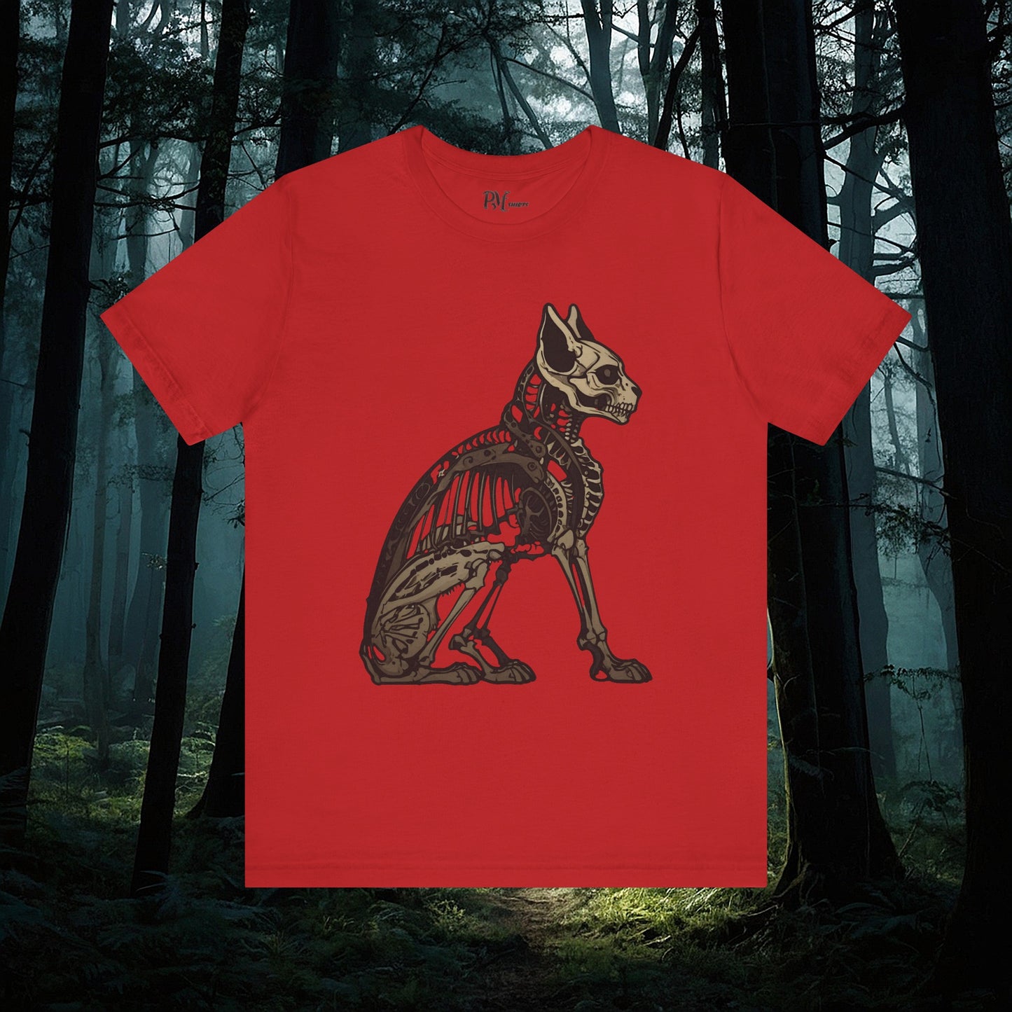 Bone Cat Tee (Bella Canvas 3001)