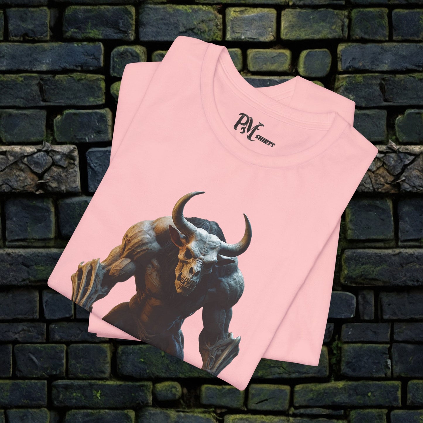 Bone Minotaur Tee (Bella Canvas 3001)