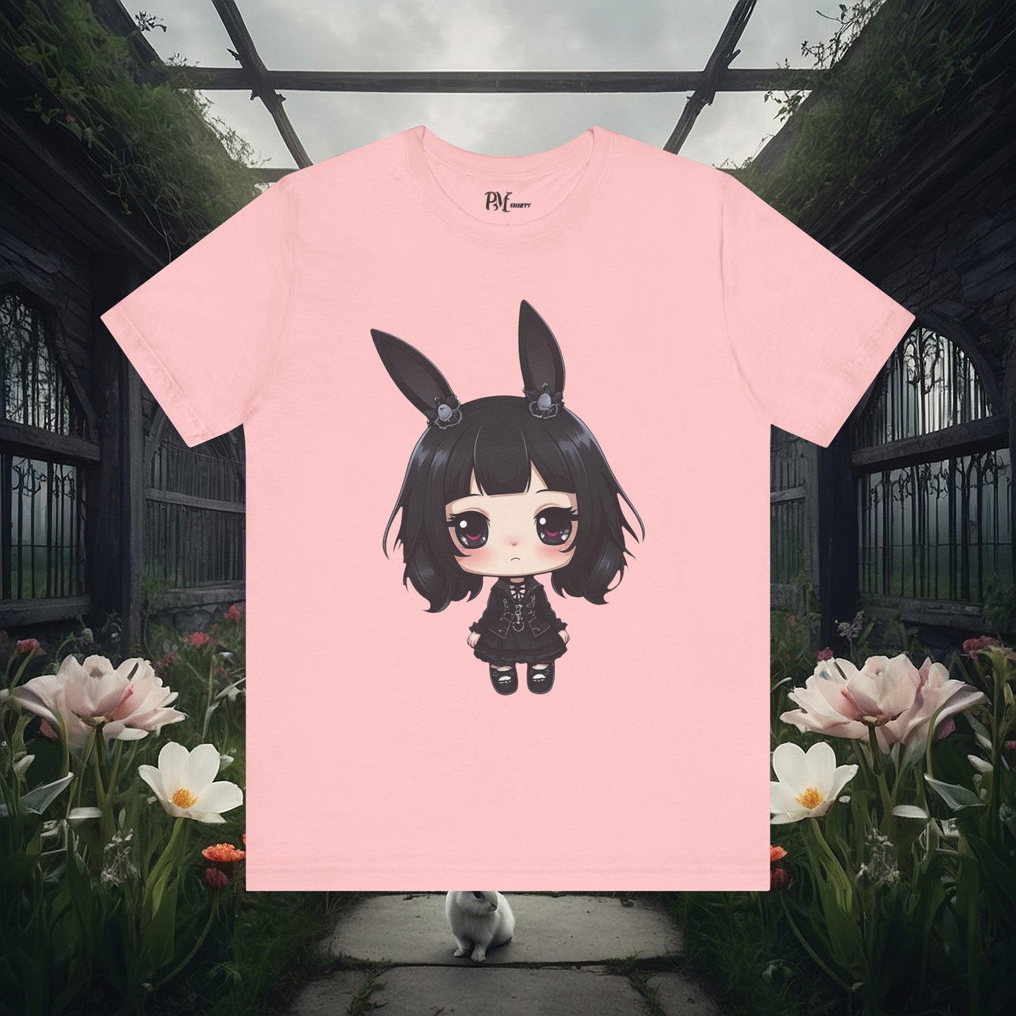 Anime Bunny Ears Tee (Bella Canvas 3001)