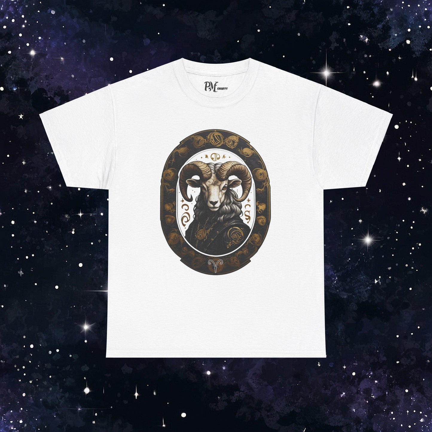 Gothic Aries Zodiac T-Shirt: Dark Style Graphic Tee