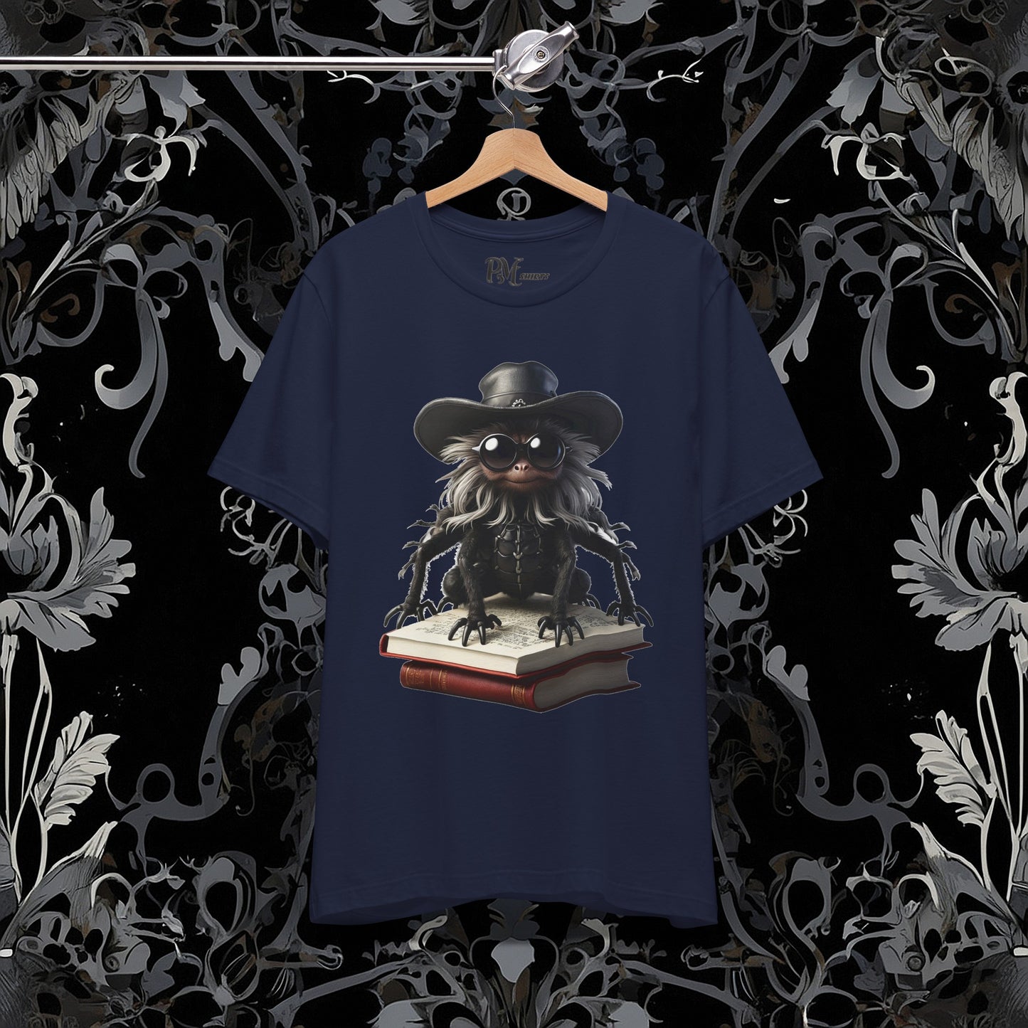 Goth Reading Spider T-Shirt | Dark Fantasy Tee (Bella Canvas 3001)