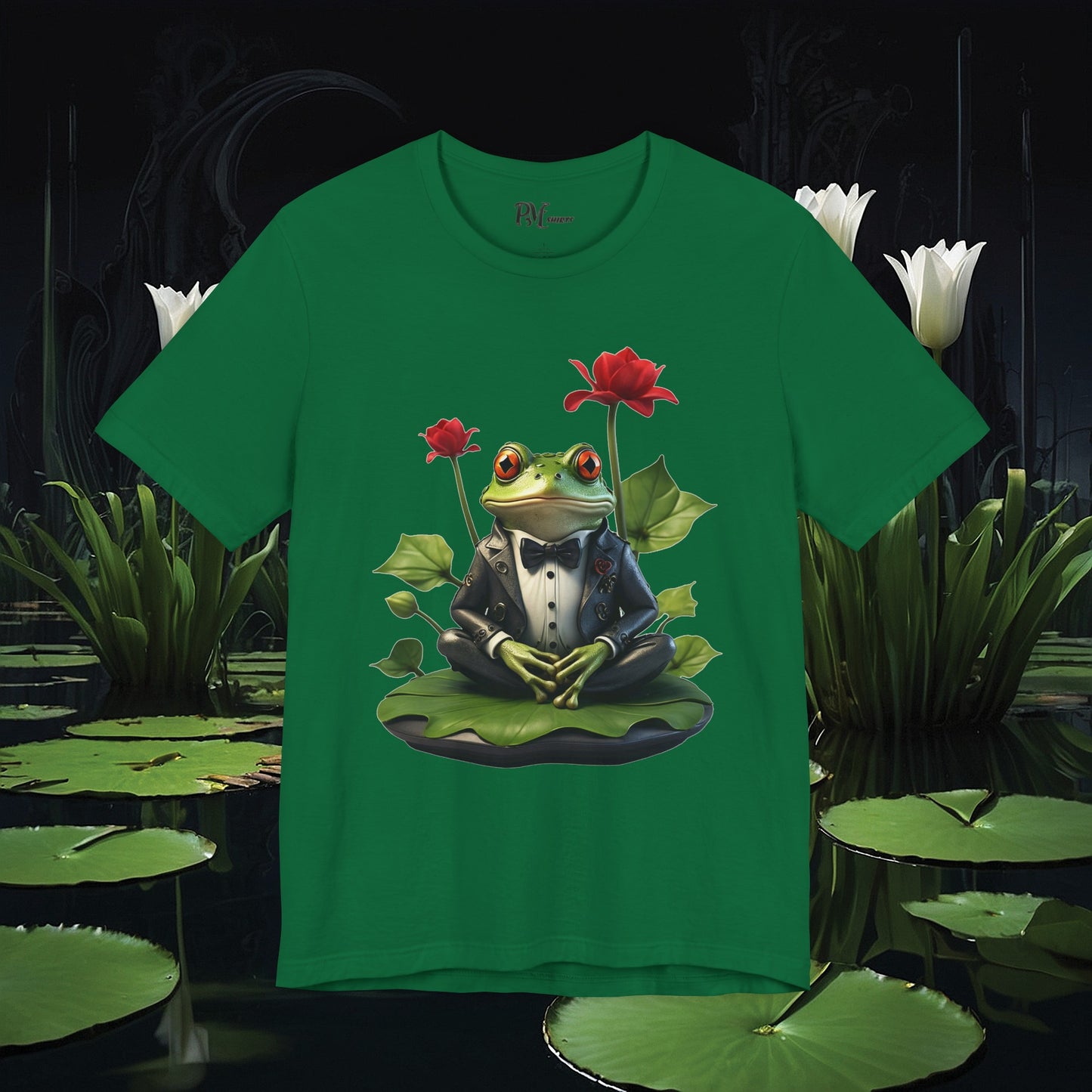 Frog on Lily Pad Tee (Bella Canvas 3001)