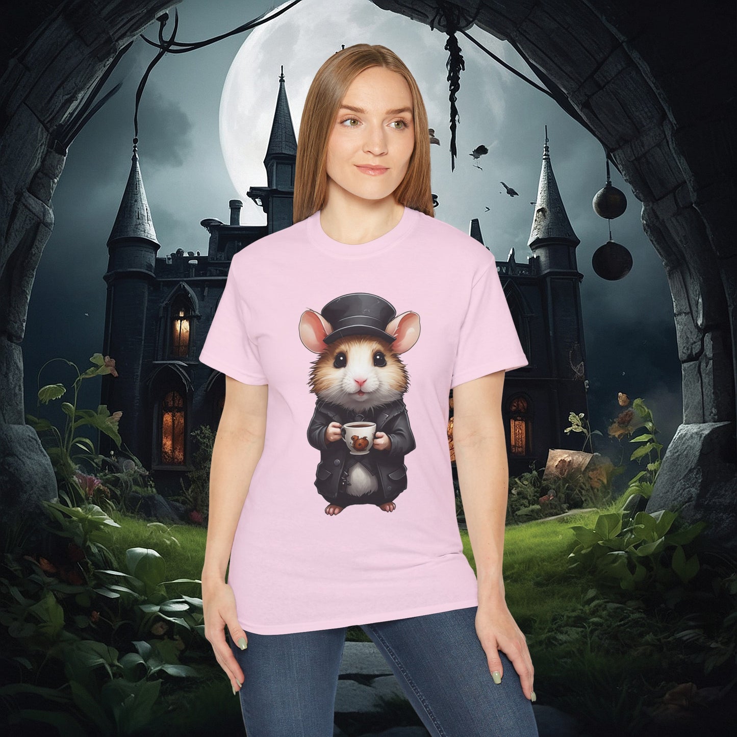 Hamster with Mug Tee (Gildan 2000)